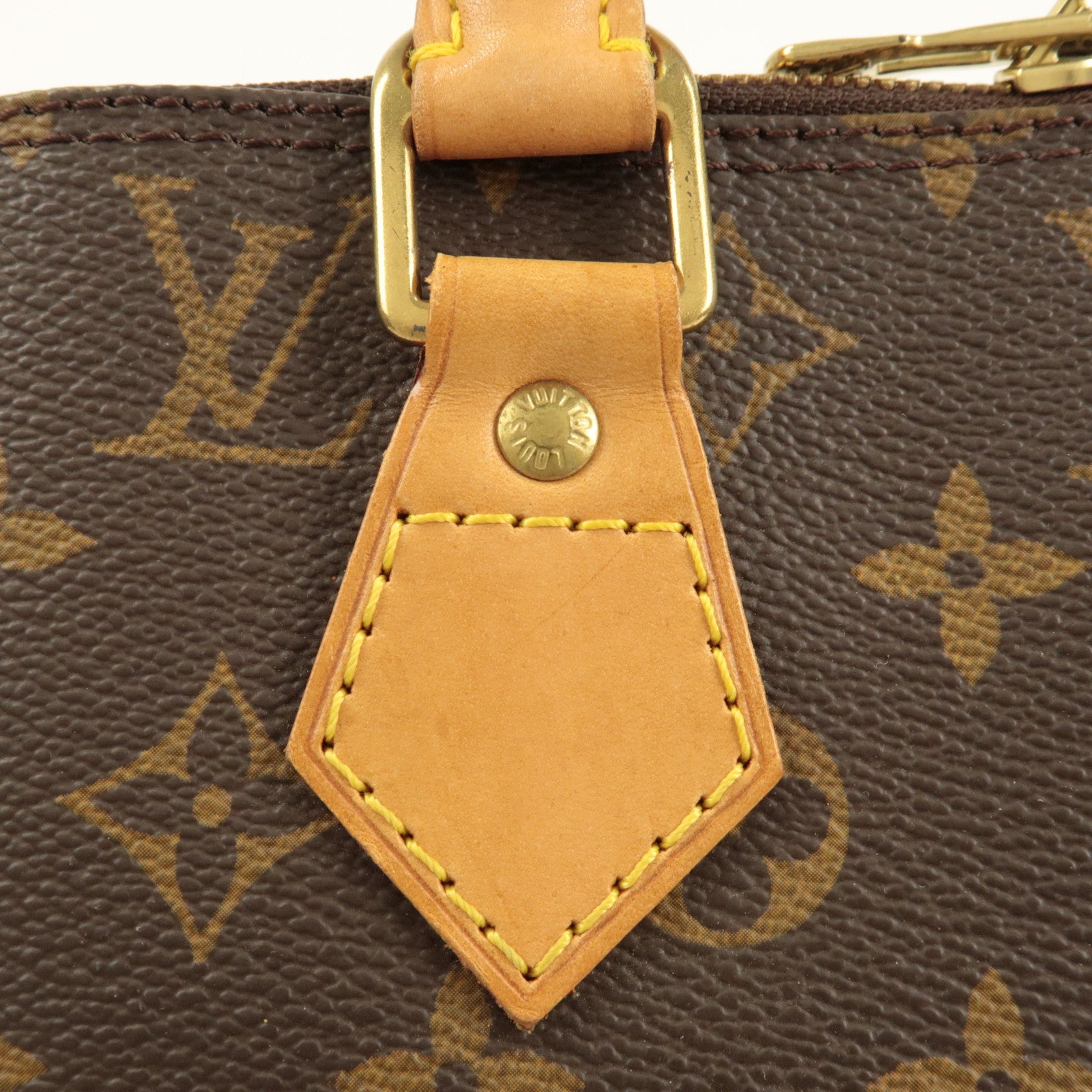 Louis Vuitton Monogram Canvas Alma Hand Bag Brown M51130 Used