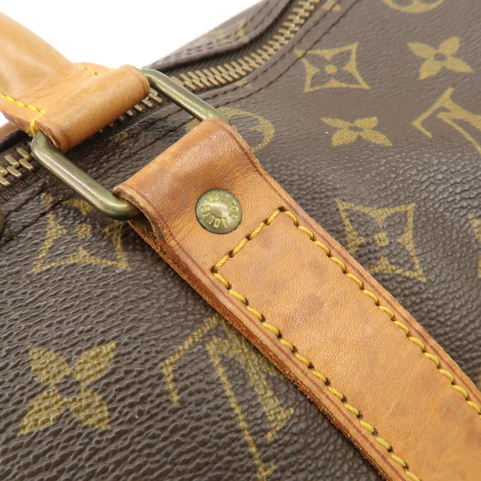 Louis Vuitton Monogram Keep All 45 Boston Bag Brown M41418 Used