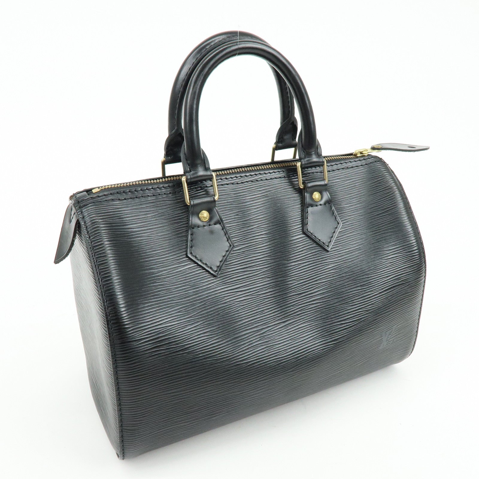 Louis Vuitton Epi Leather Speedy 25 Hand Bag Boston Bag Noir M59032