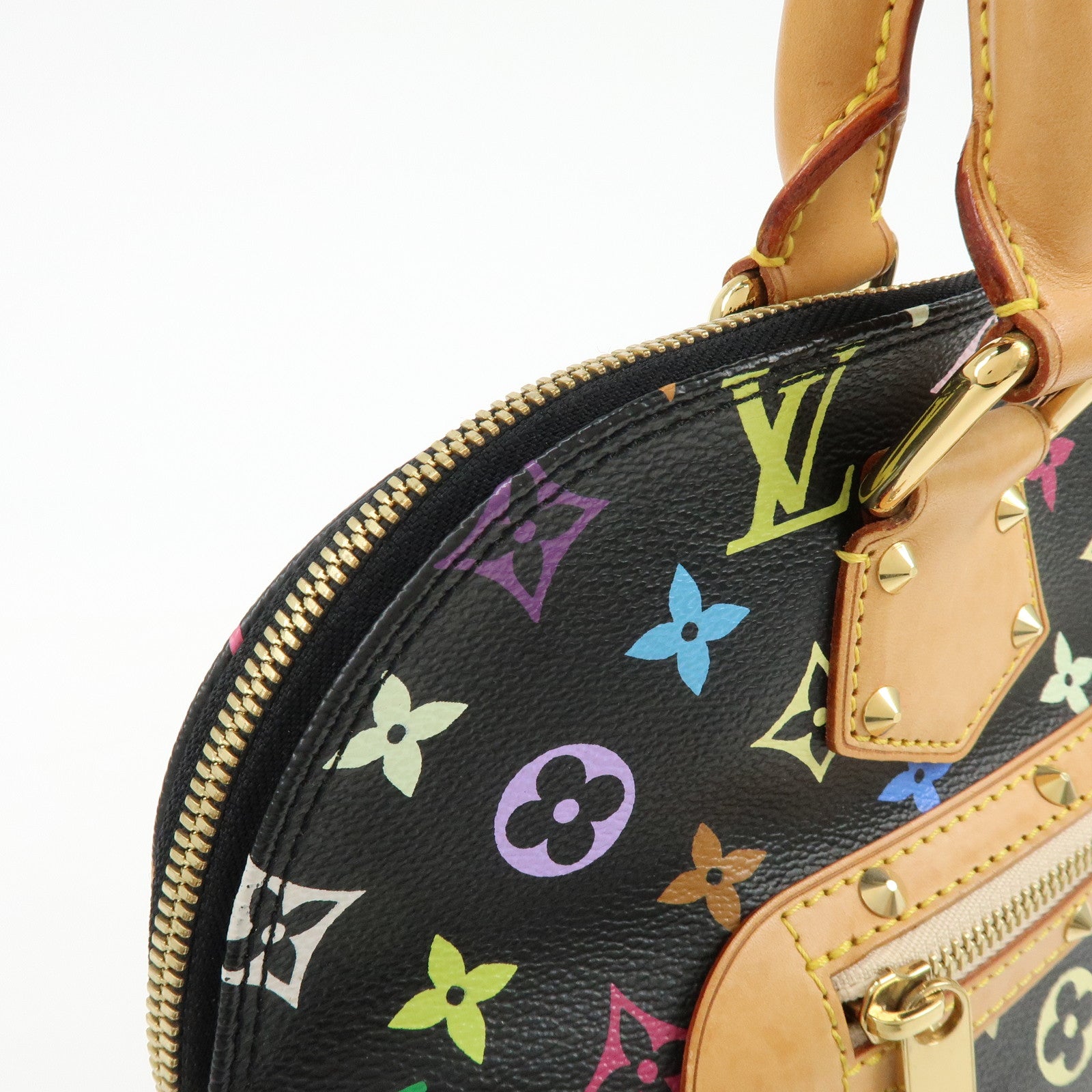 Louis Vuitton Monogram Multicolor Alma PM Hand Bag Noir M40444