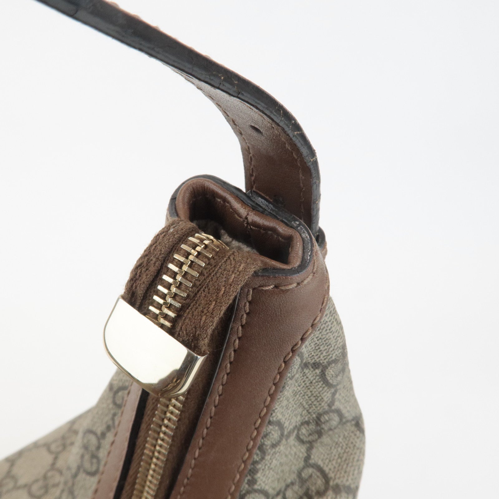 GUCCI GG Supreme Shoulder Bag Hand Bag Beige Brown 309618 Used