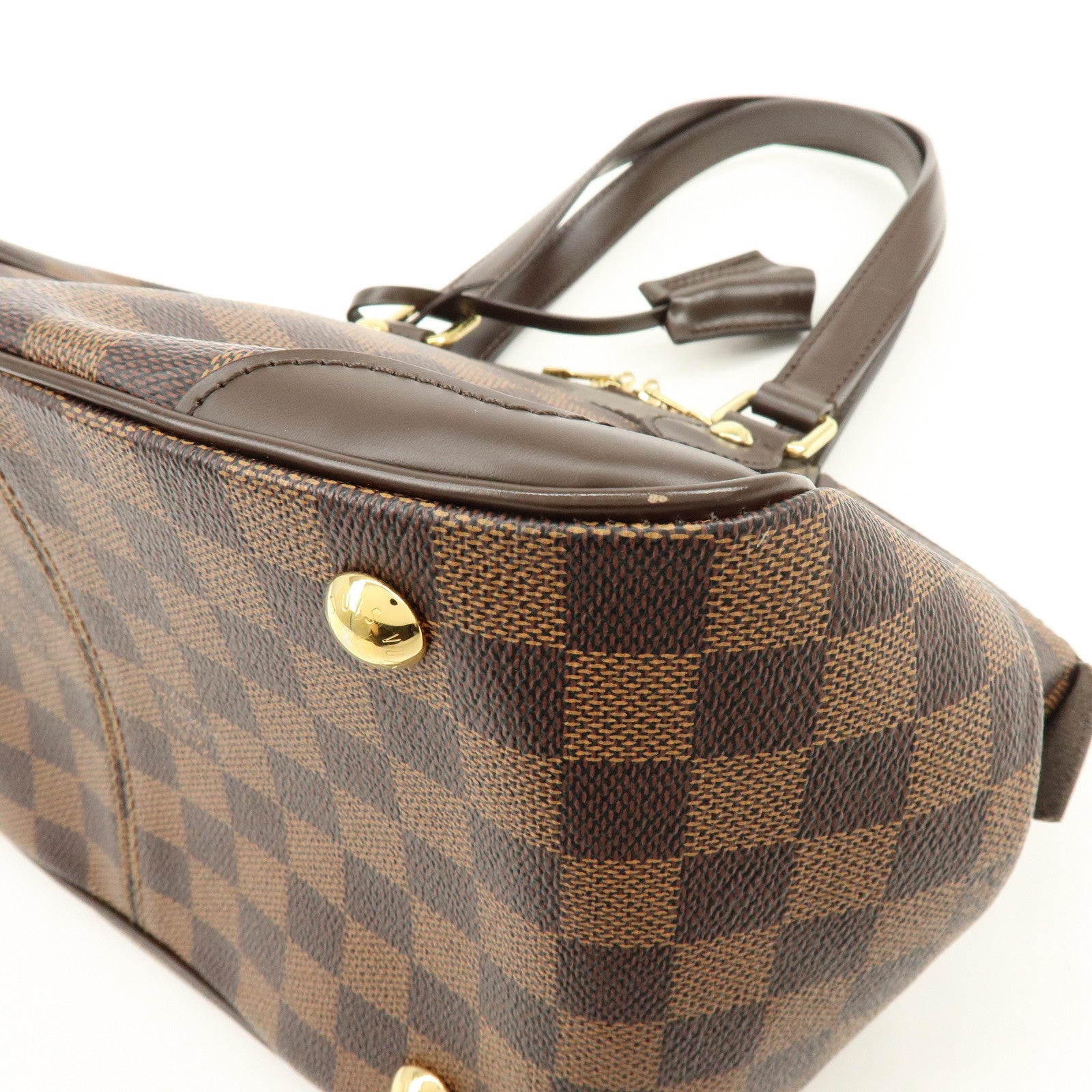 Louis Vuitton Damier Ebene Verona PM Hand Bag Brown