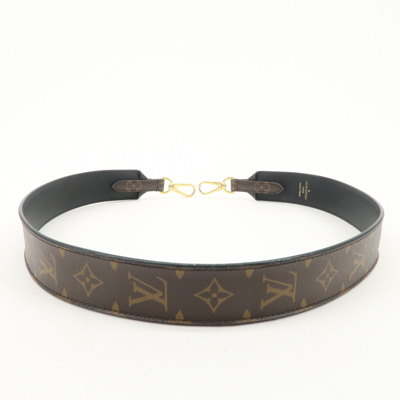 Louis Vuitton Monogram Canvas Shoulder Strap 90cm Noir J02288
