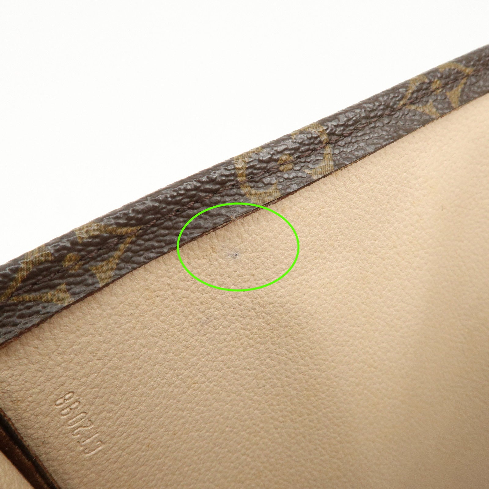 Louis Vuitton Monogram Sac Plat Tote Bag Hand Bag Brown M51140