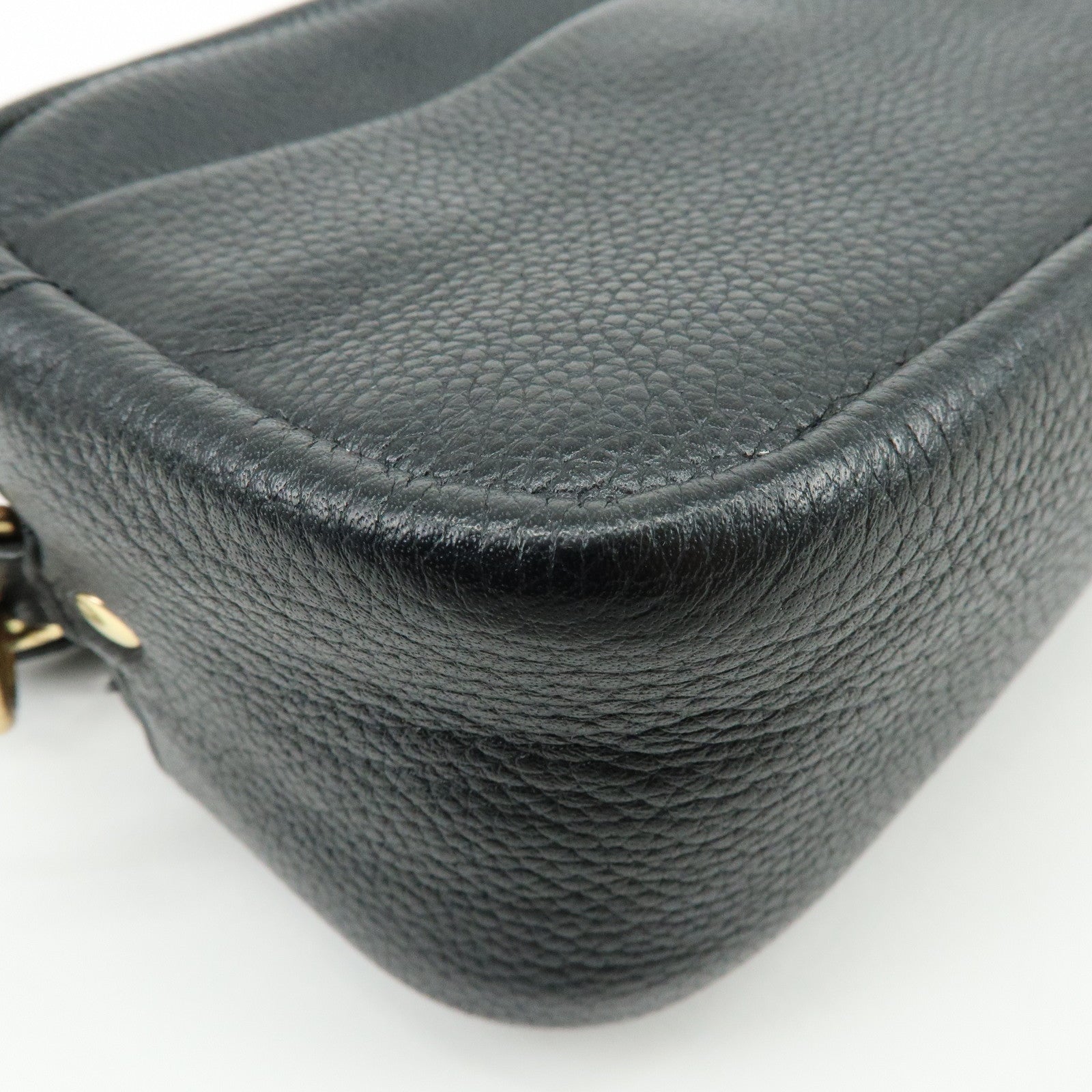 TORY BURCH Leather Double T Shoulder Bag Crossbody Bag Black