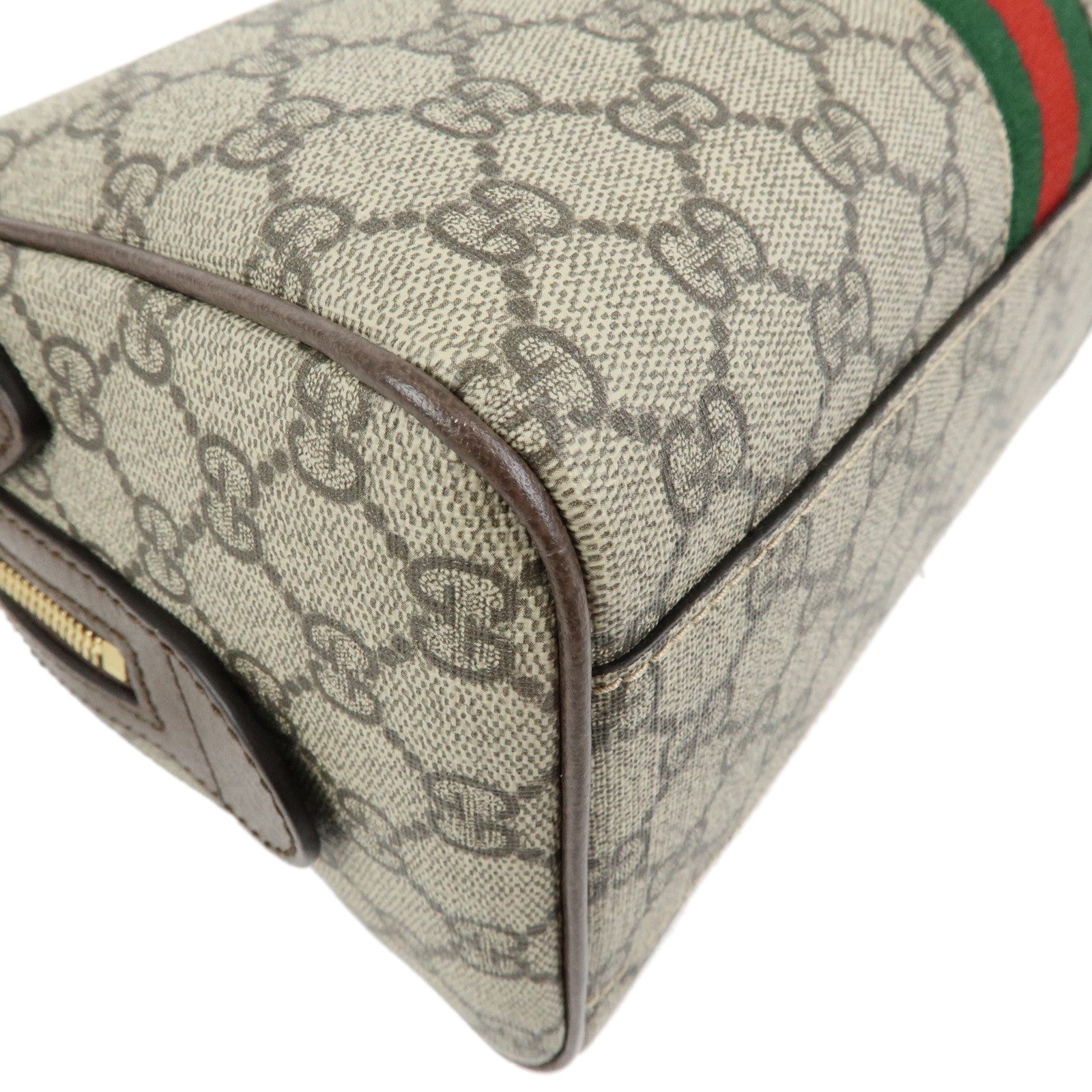 GUCCI Ophidia Sherry GG Supreme Leather 2Way Boston Bag 772061