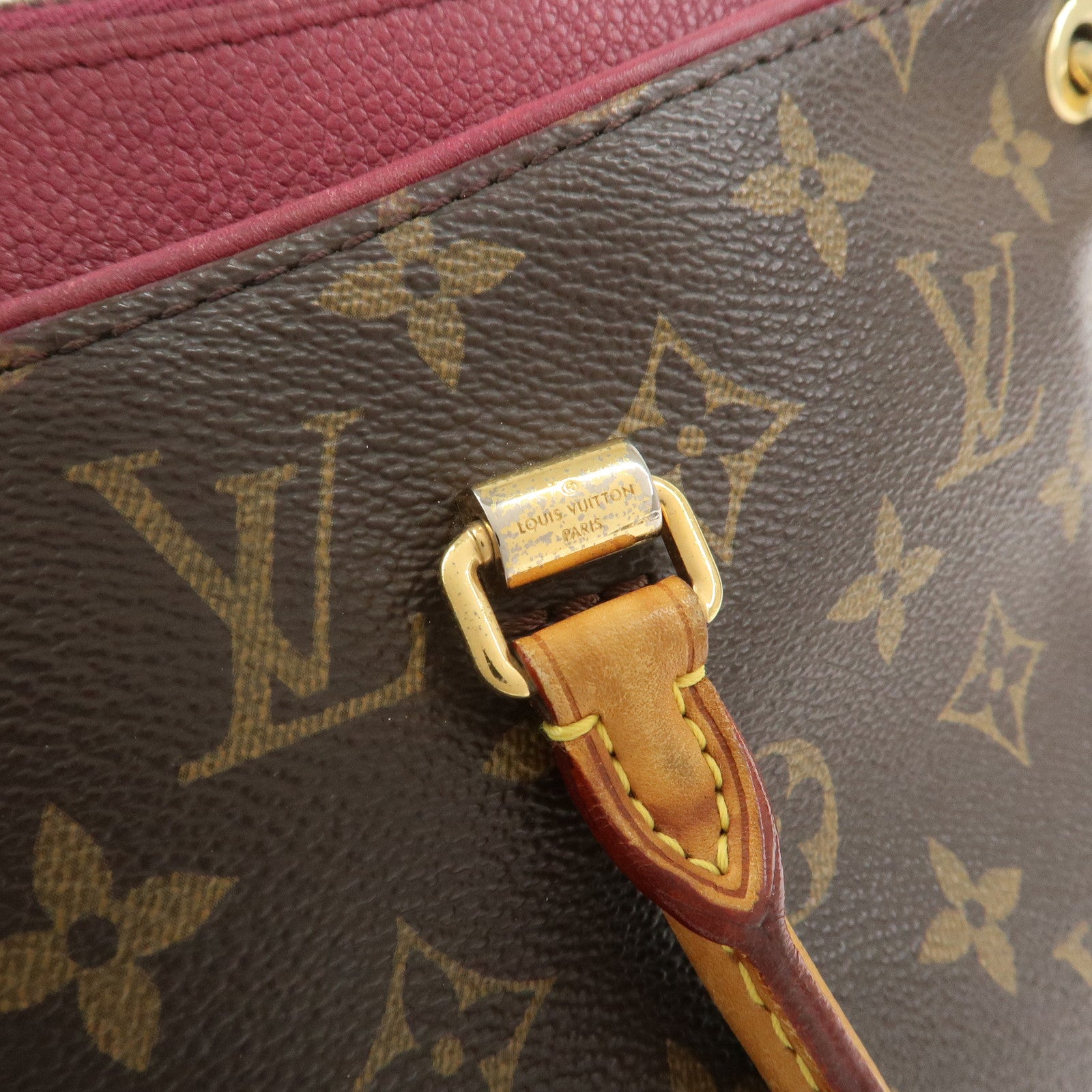 Louis Vuitton Monogram Pallas 2Way Hand Bag Aurore M40906