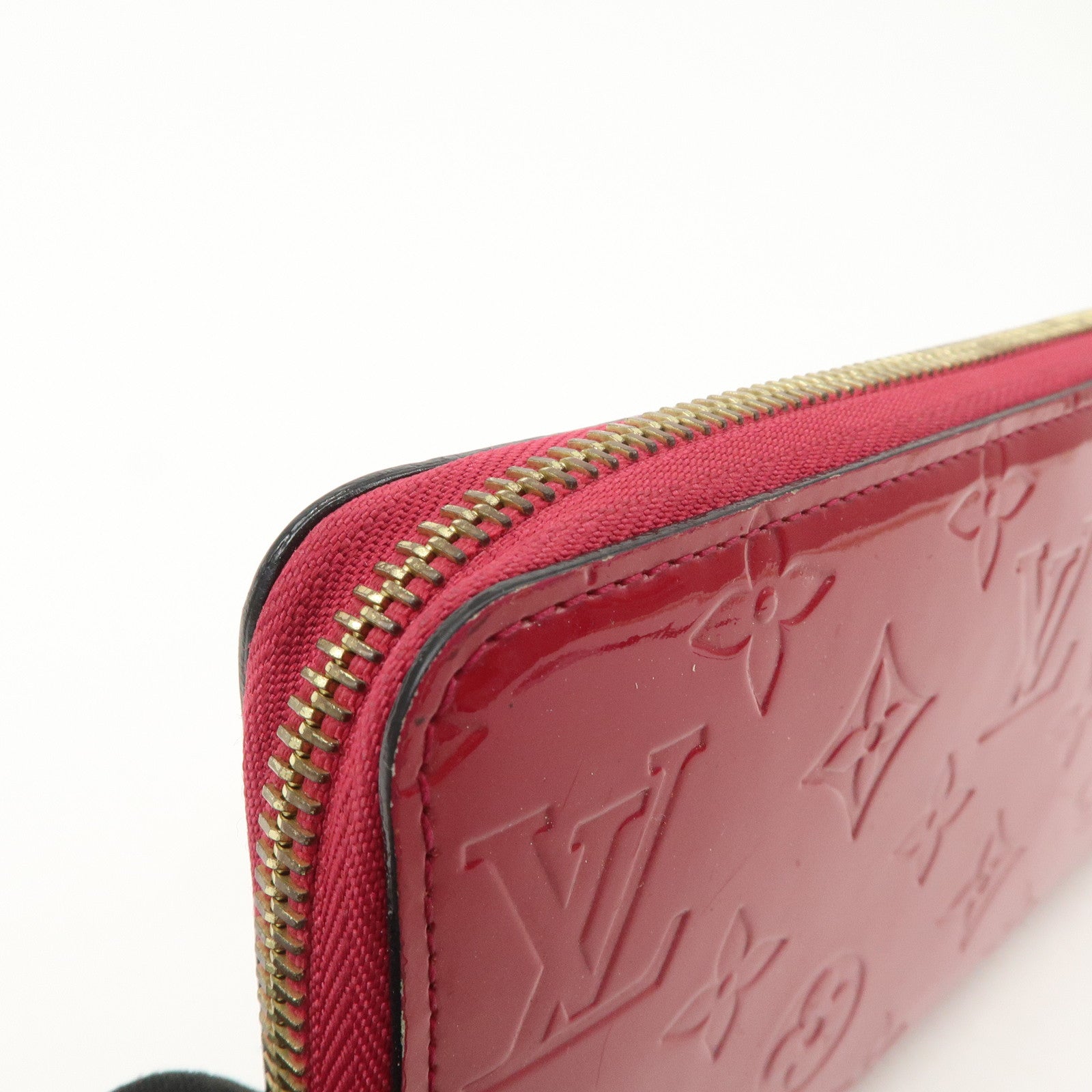Louis Vuitton Monogram Vernis Round Zippy Wallet Rose Indien M91597 Used