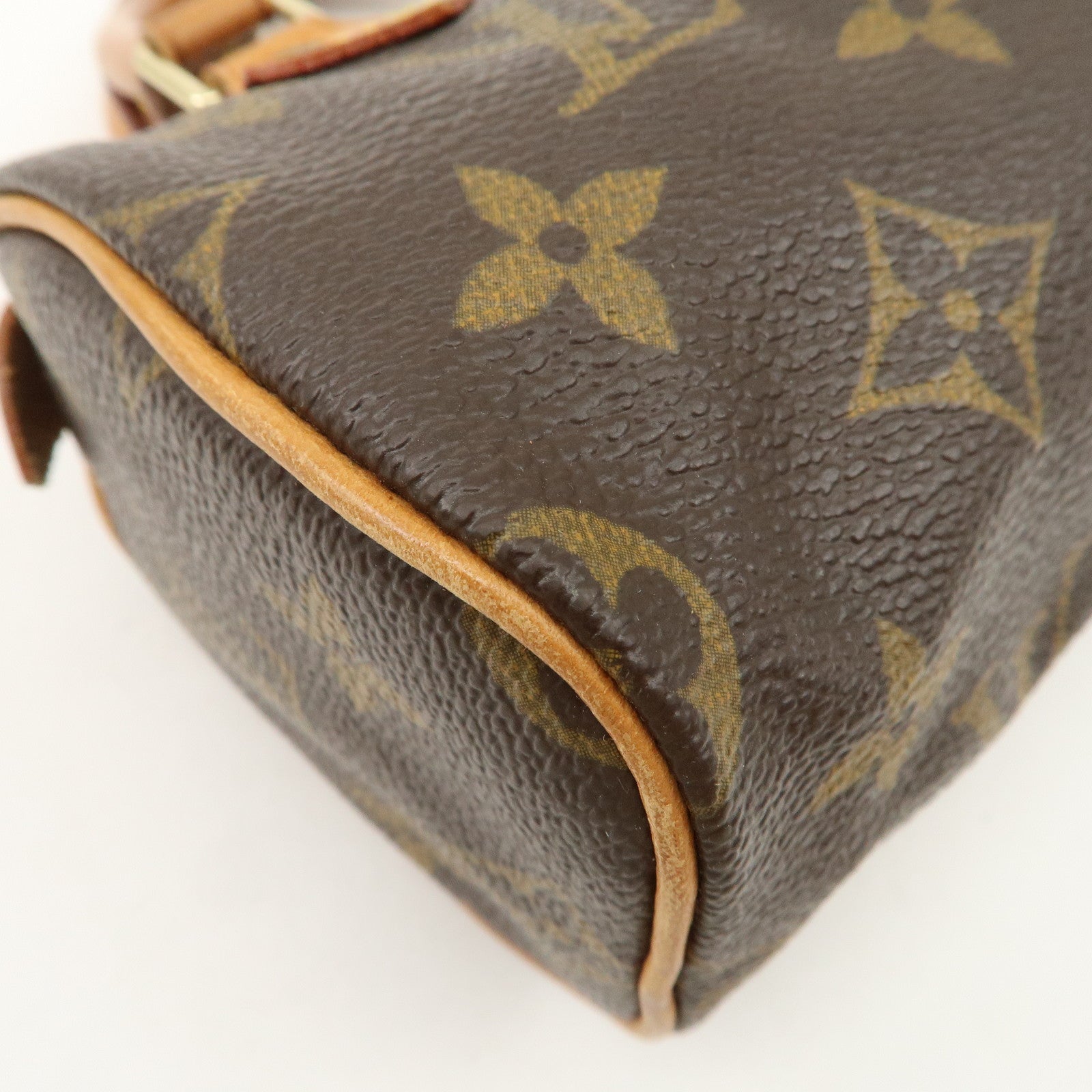 Louis Vuitton Monogram Mini Speedy Hand Bag Brown M41534 Used