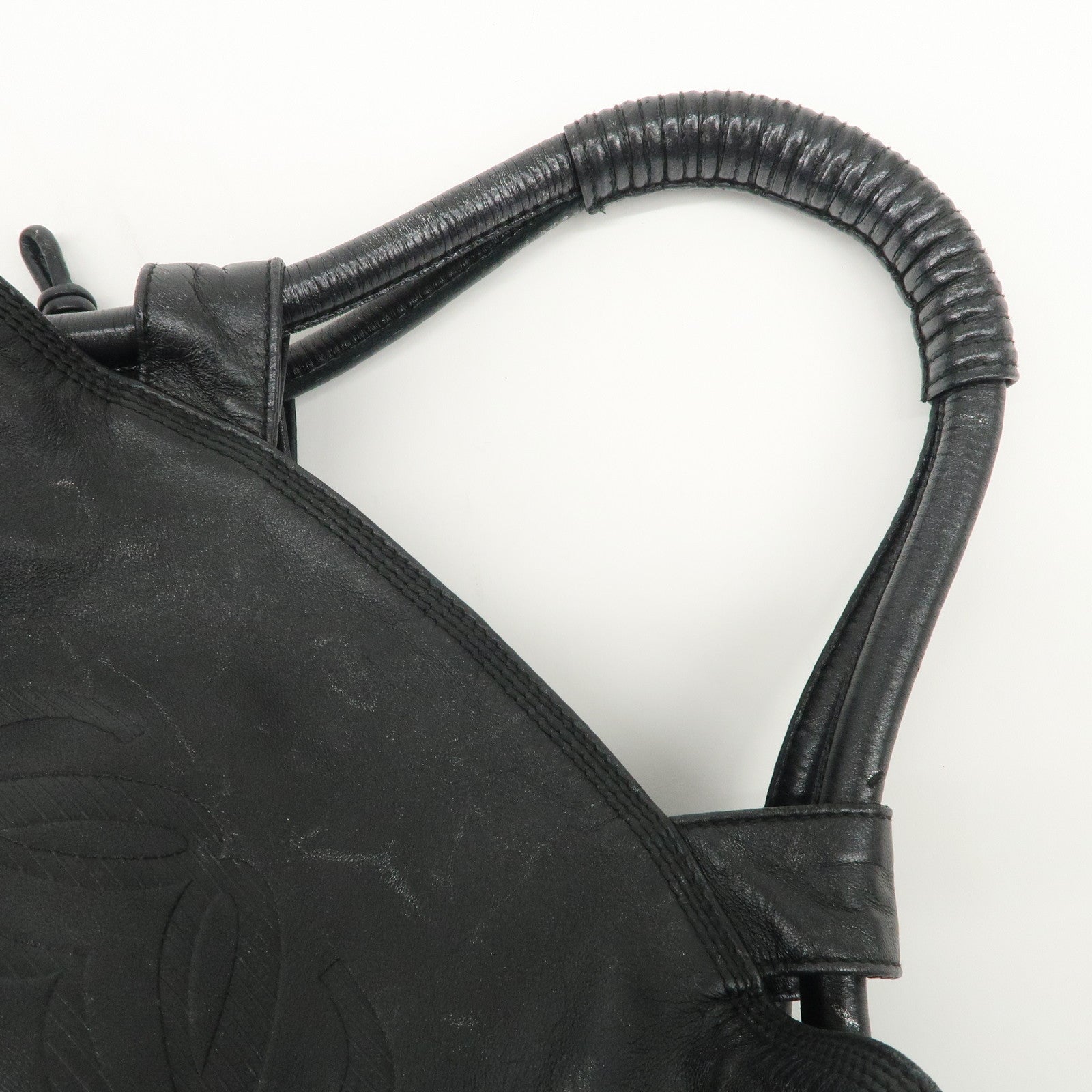 LOEWE Anagram Nappa Aire Leather Hand Bag Shoulder Bag Black