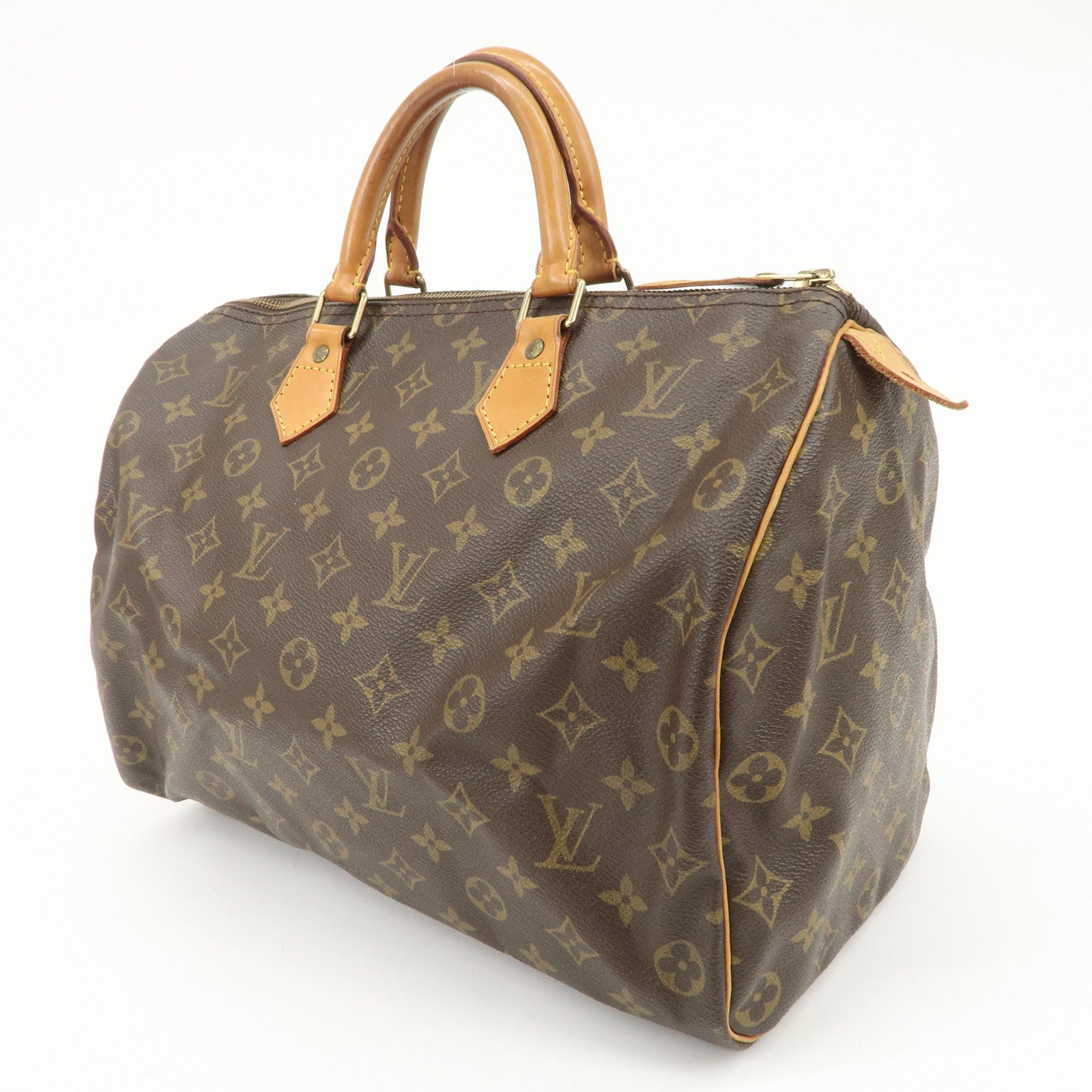 Louis Vuitton Monogram Canvas Speedy 35 Boston Bag Hand Bag M41524