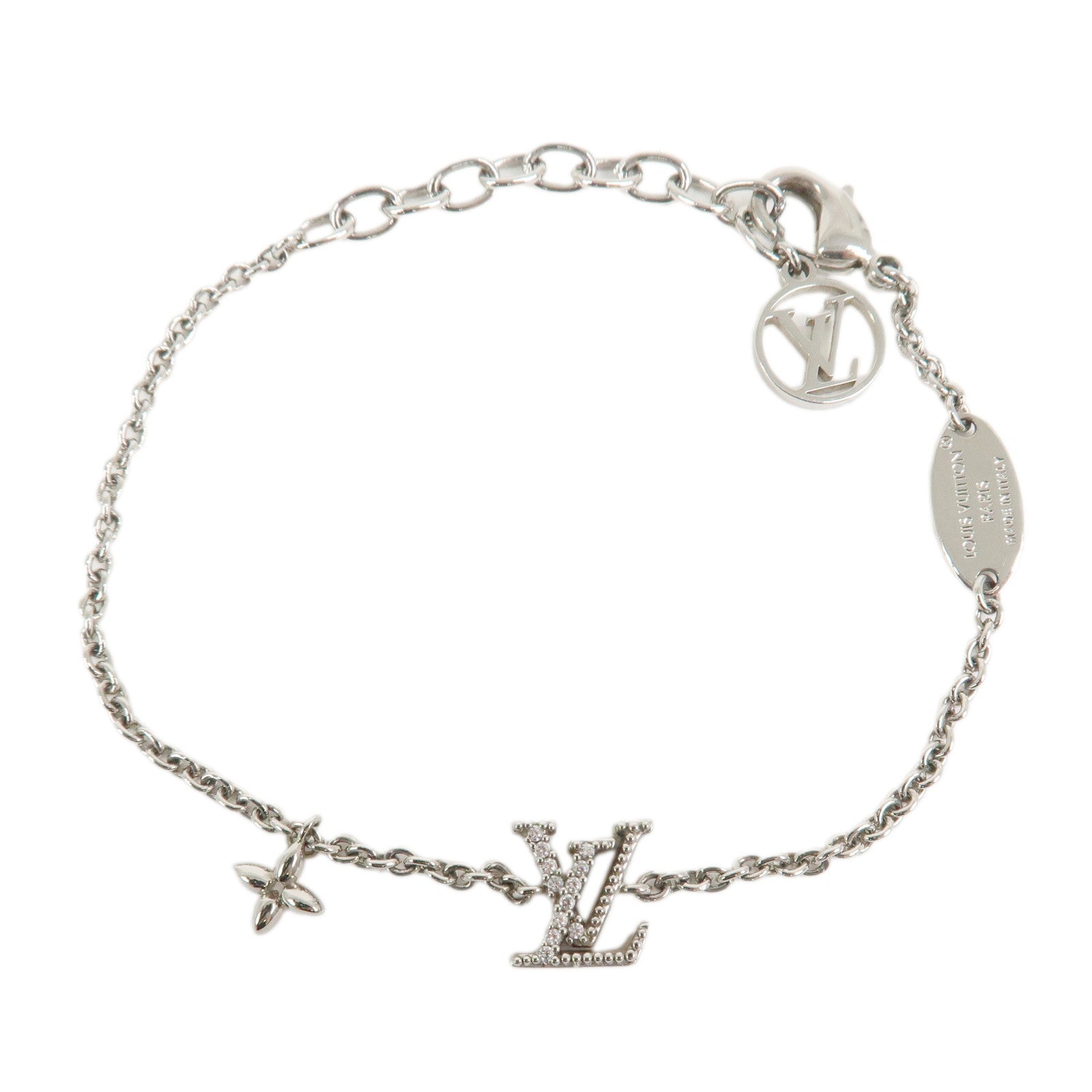 Louis Vuitton LV Iconic Strass Bracelet Metal Palladium M02752