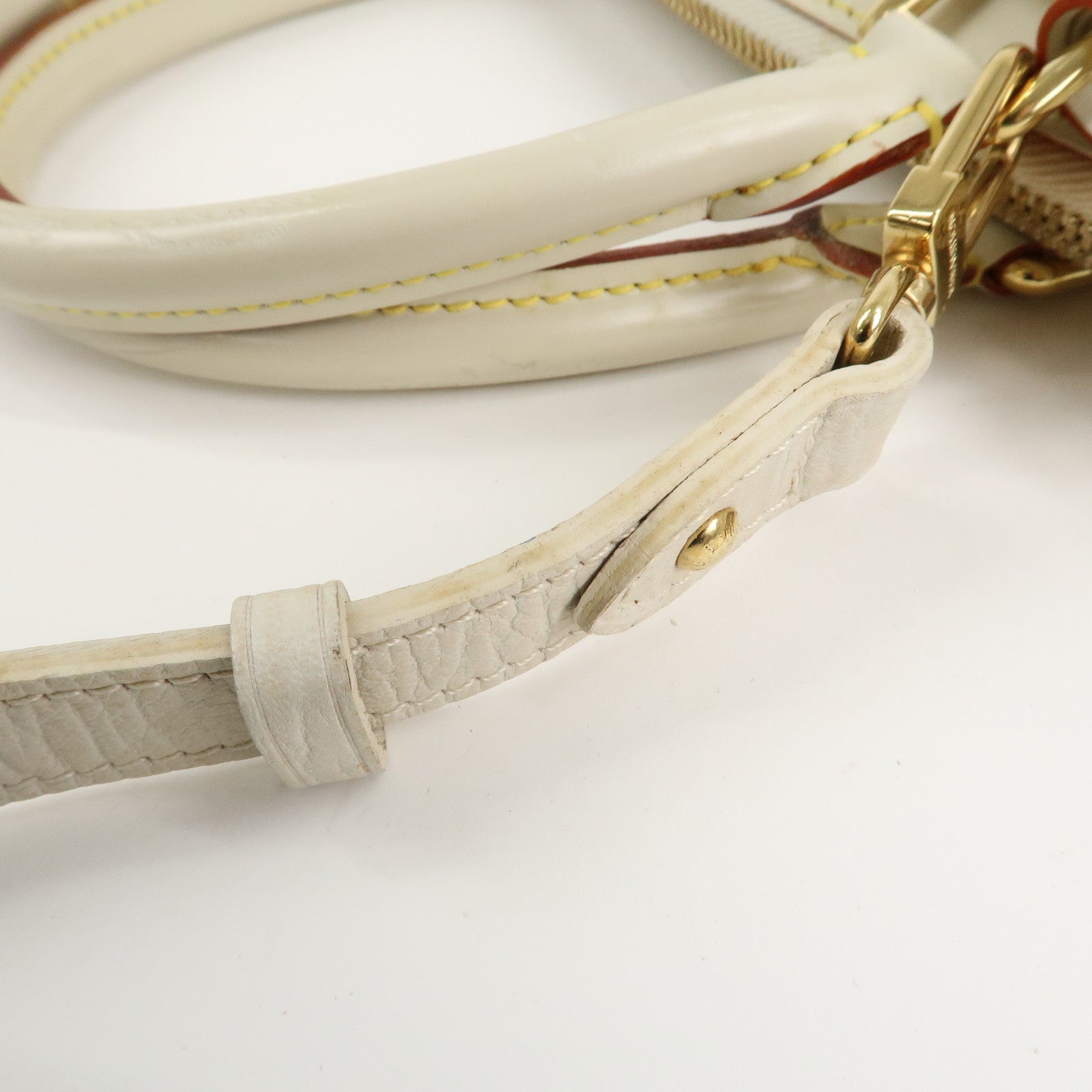 Louis Vuitton Suhari Lockit PM 2Way Hand Shoulder Bag Blanc M91887 Used