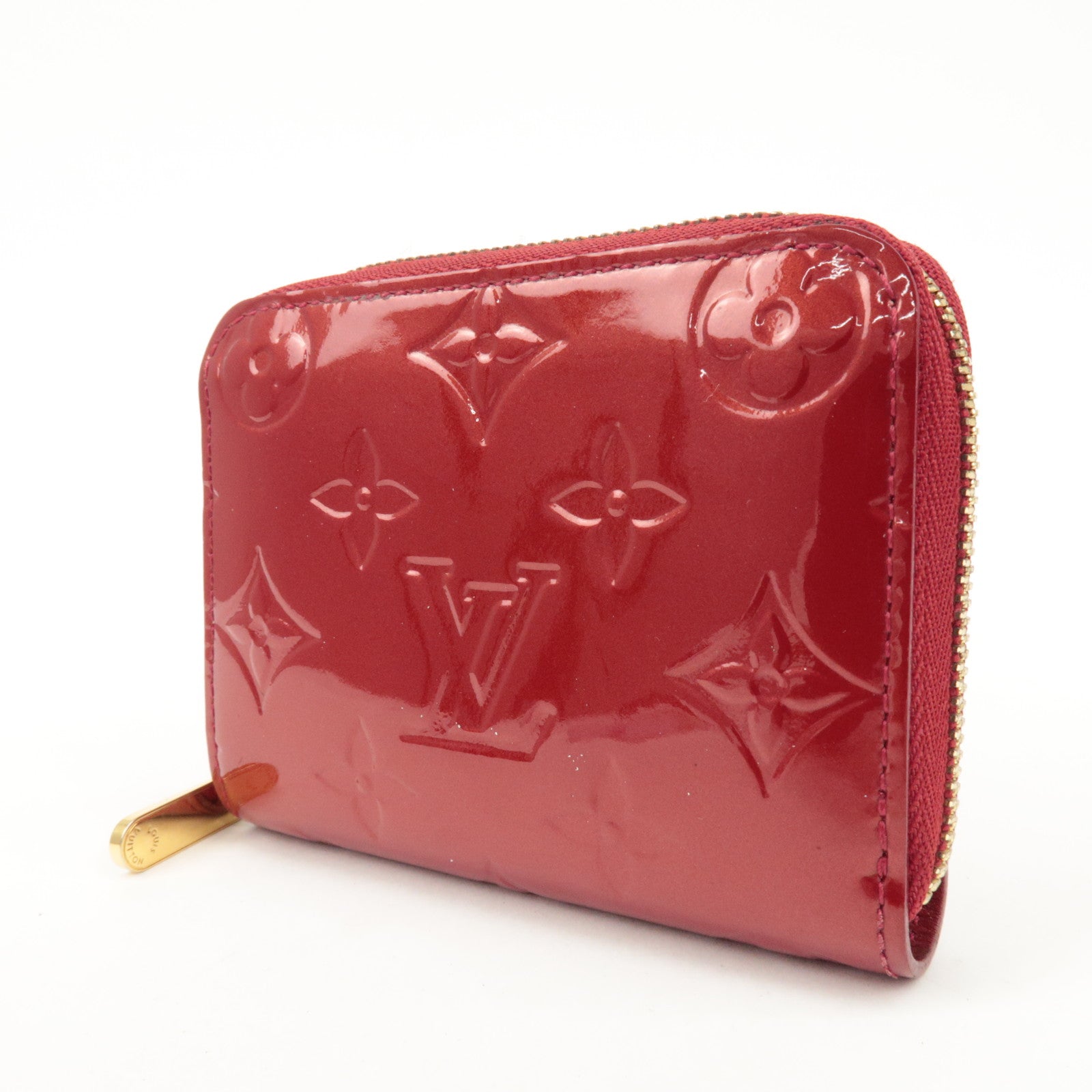 Louis Vuitton Monogram Vernis Zippy Coin Purse Pomme d'Amour M93608 Used