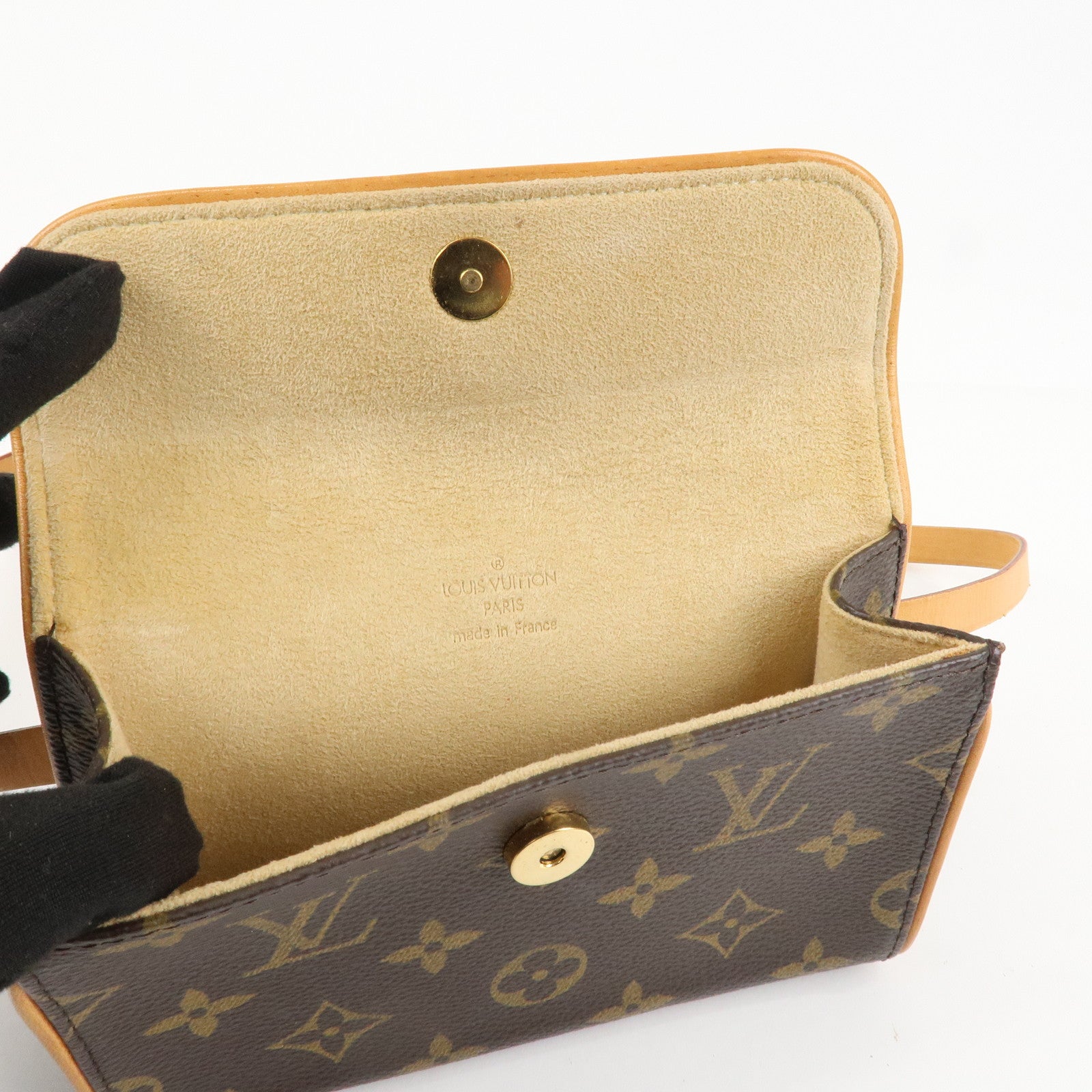 Louis Vuitton Monogram Pochette Florentine Waist Bag Belt XS M51855 Used