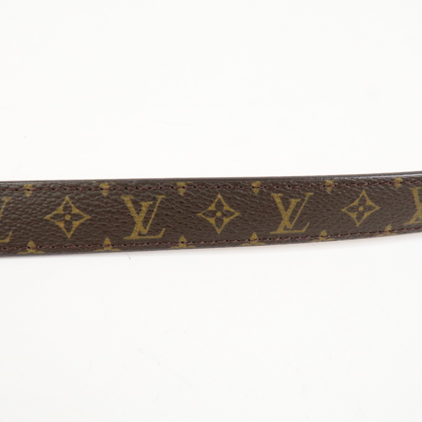 Louis Vuitton Monogram Canvas Leather Ceinture Belt Brown M9274W