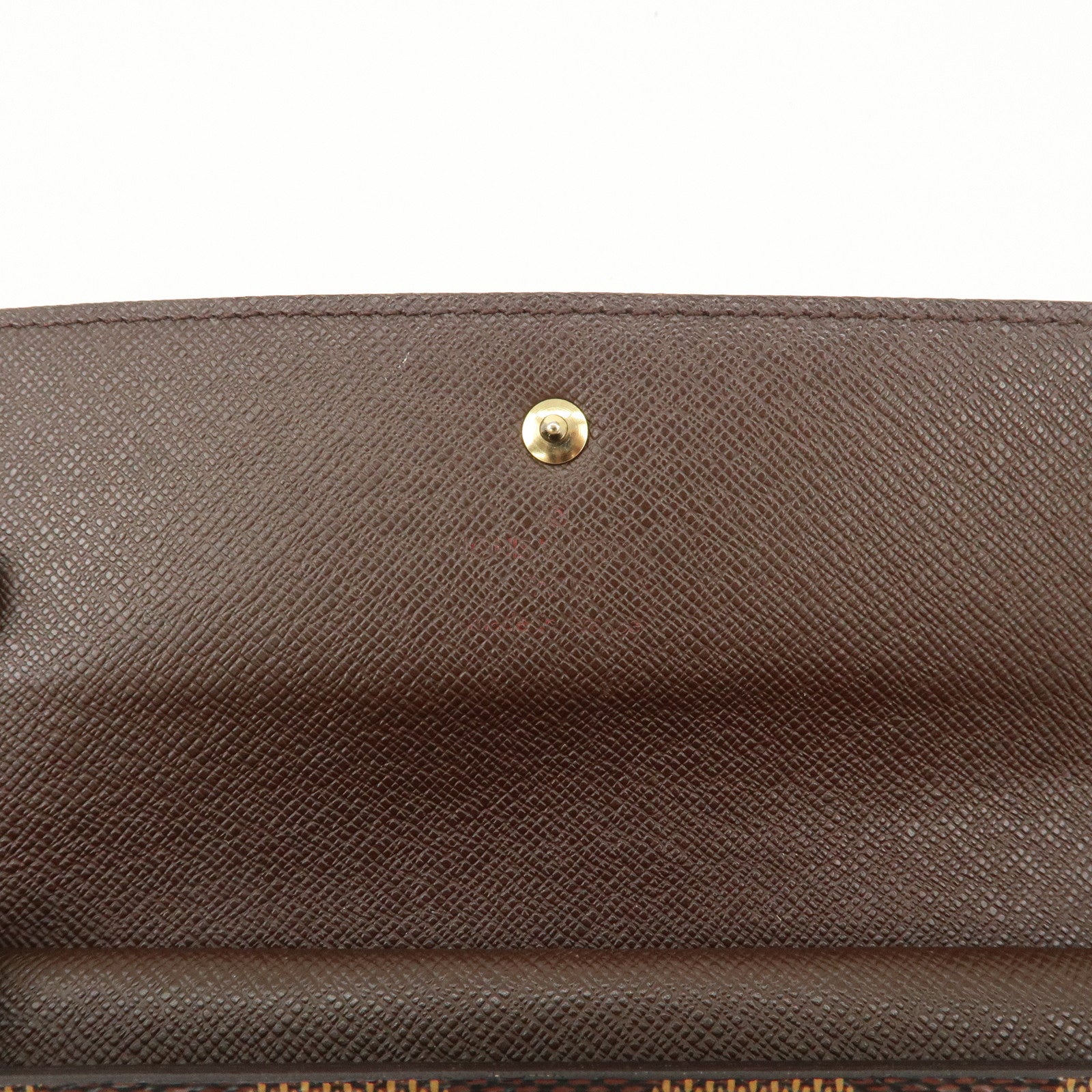 Louis Vuitton Damier Porte Tresor International Long Wallet N61215 Used