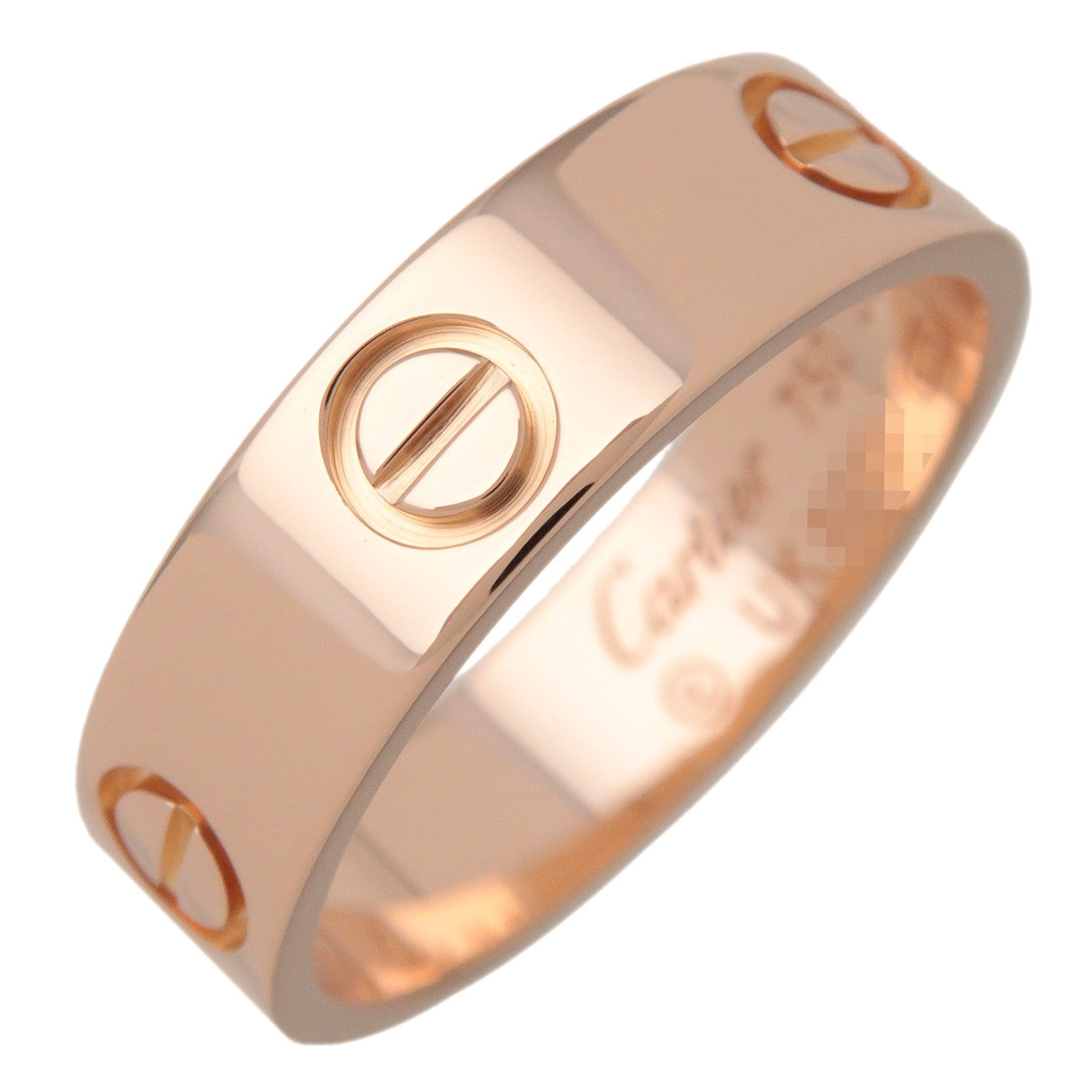 Cartier Love Ring K18 750PG Rose Gold #56 US7.75 EU56 HK17
