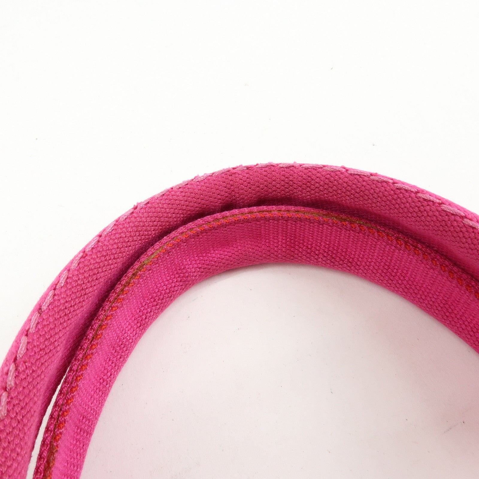 PRADA Triangle Logo Canapa Canvas Hand Bag Tote Bag Pink BN1872