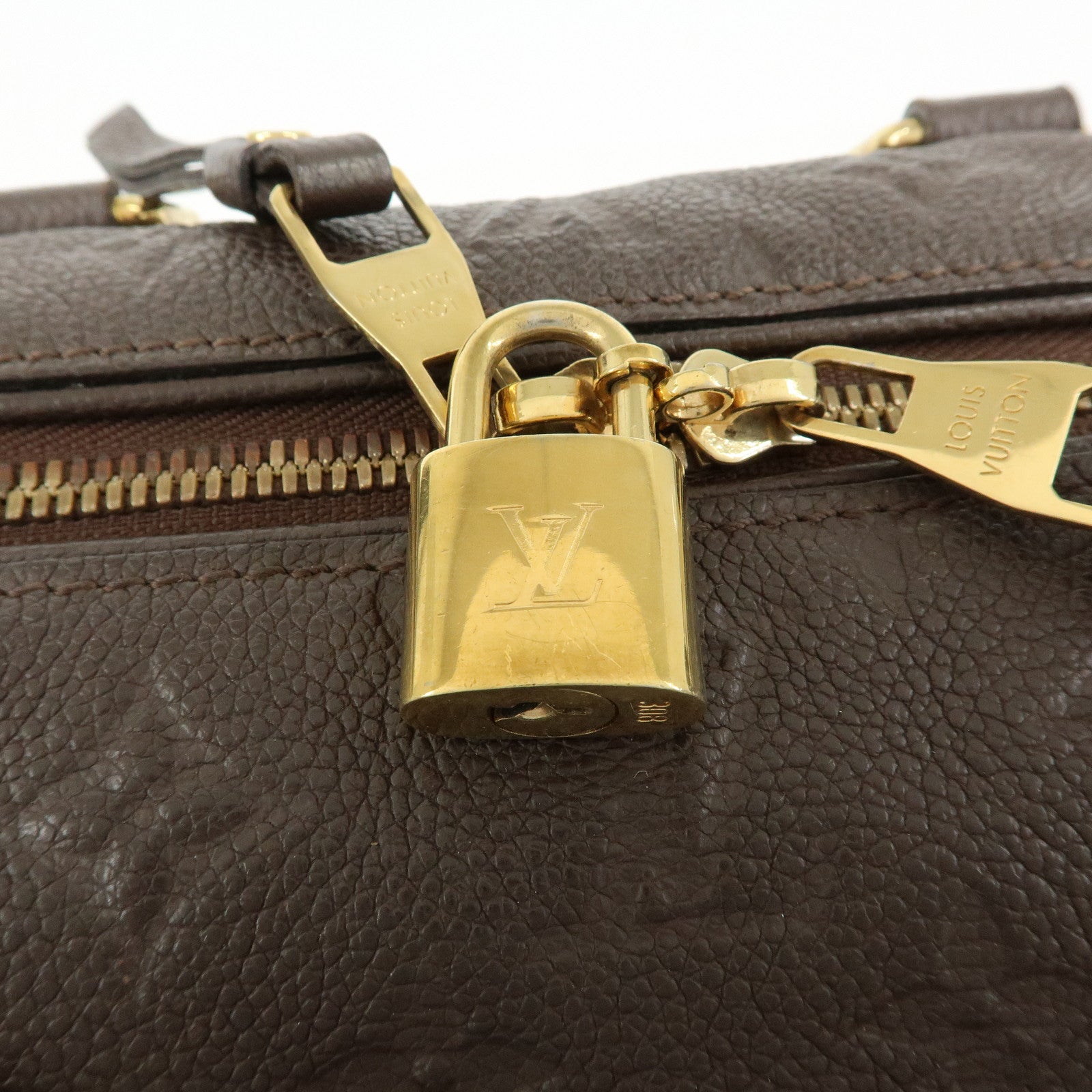 Louis Vuitton Monogram Empreinte Speedy Bandouliere 25 Terre M40761