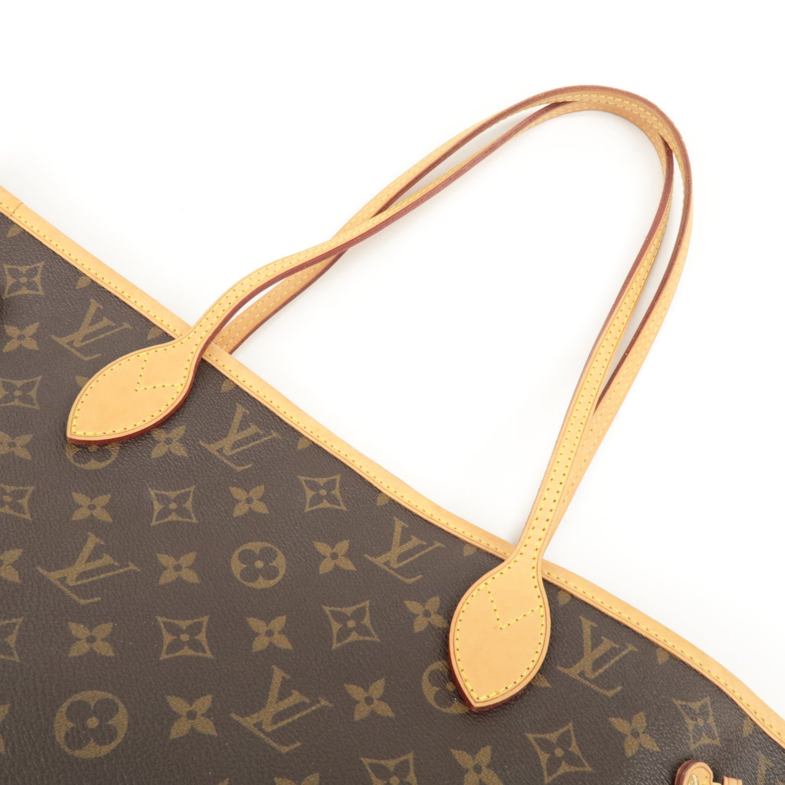 Louis Vuitton Monogram Neverfull MM Tote Bag Brown M40156 Used
