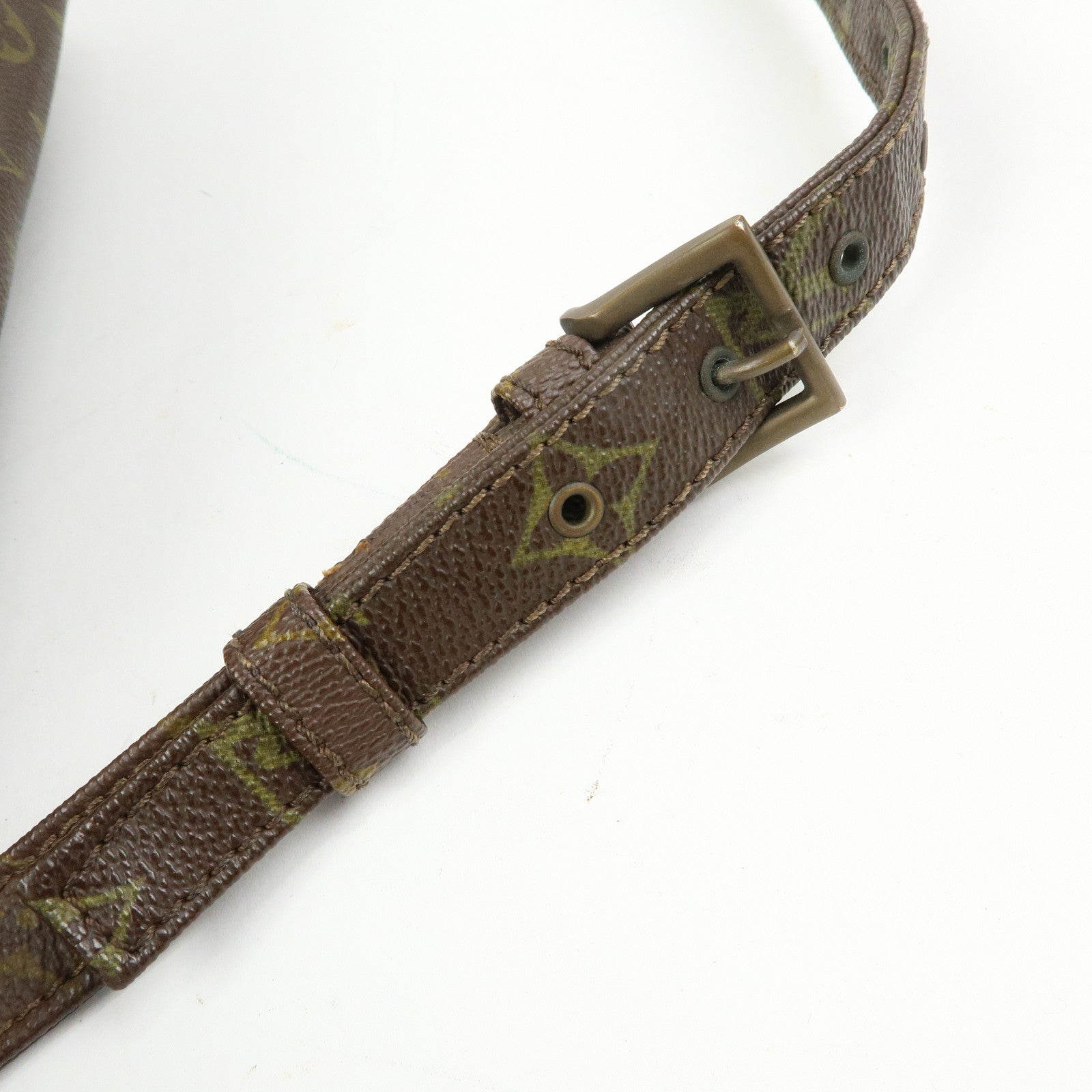 Louis Vuitton Monogram Canvas Leather Shoulder Bag Crossbody Bag