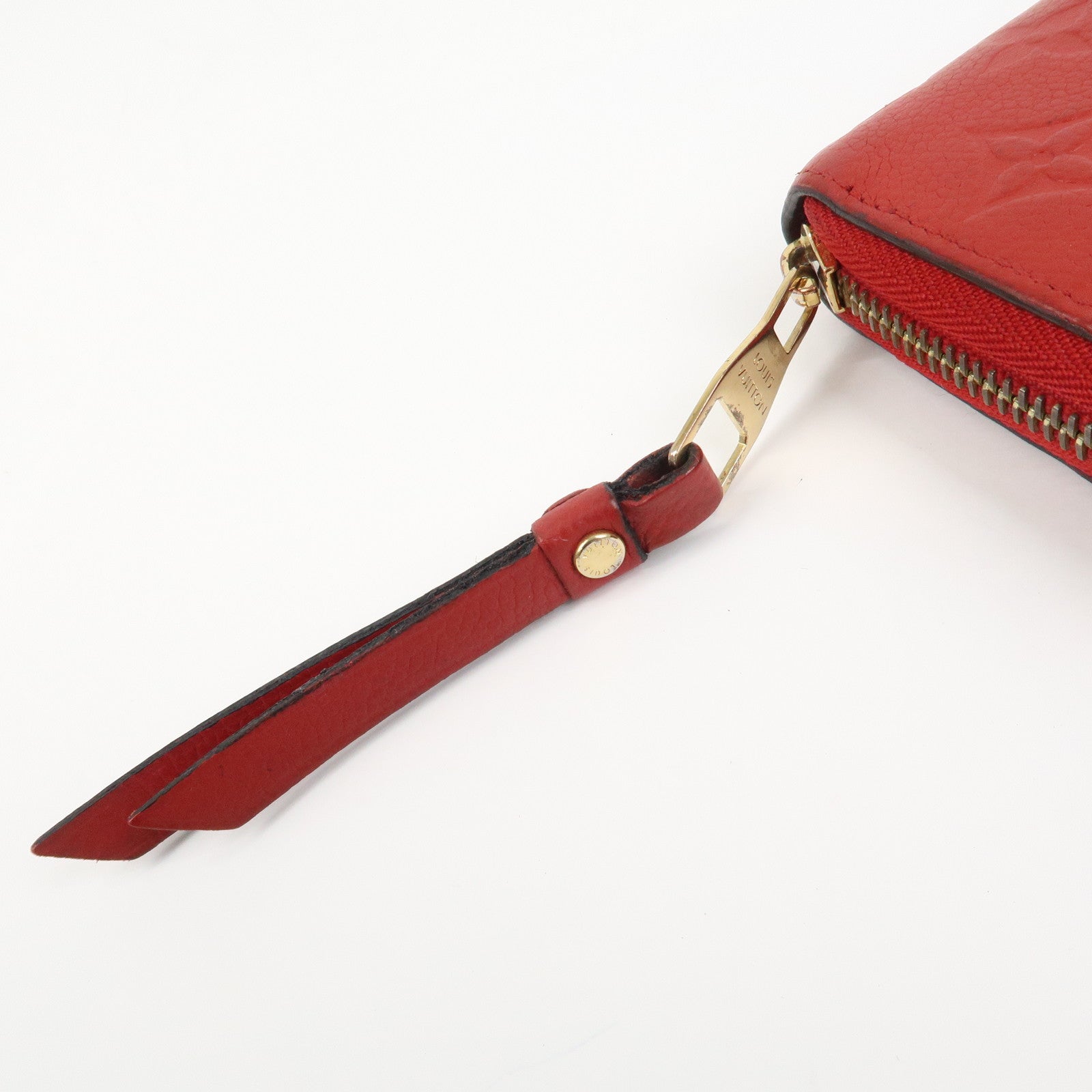 Louis Vuitton Monogram Empreinte Leather Round Zippy Wallet M68571