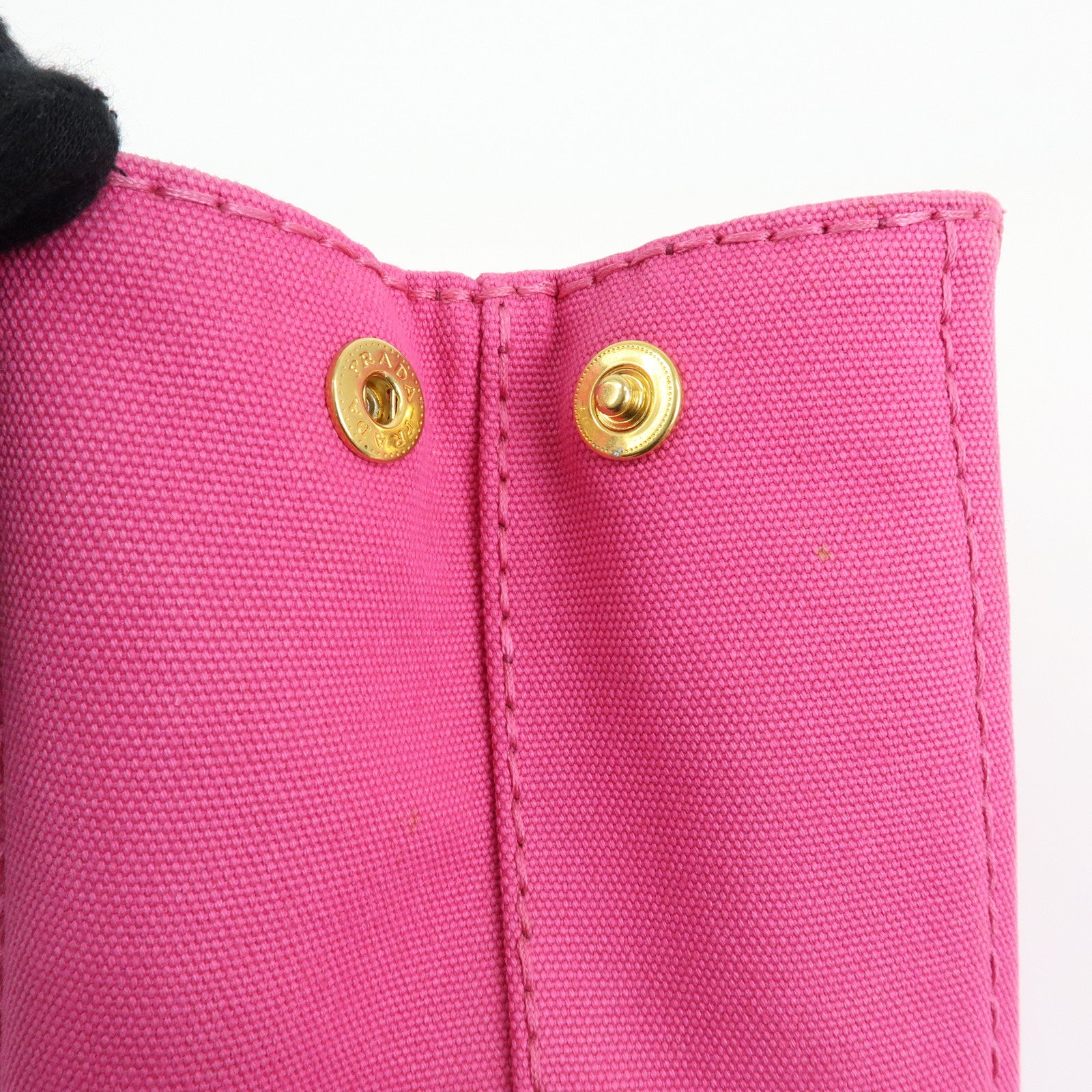 PRADA Triangle Logo Canapa Mini 2Way Bag Hand Bag Pink B2439G
