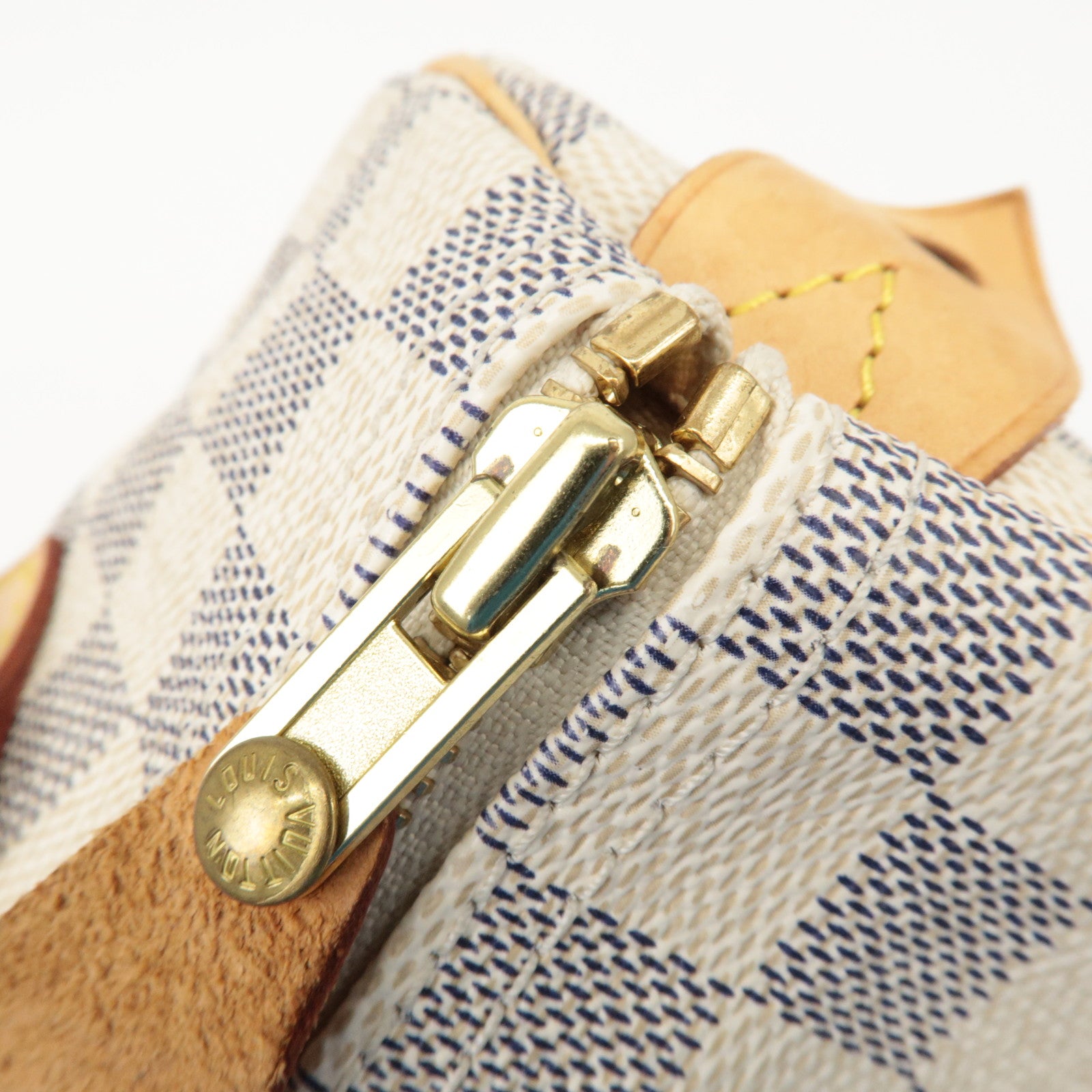 Louis Vuitton Damier Azur Speedy 25 Boston Bag Hand Bag N41534 Used