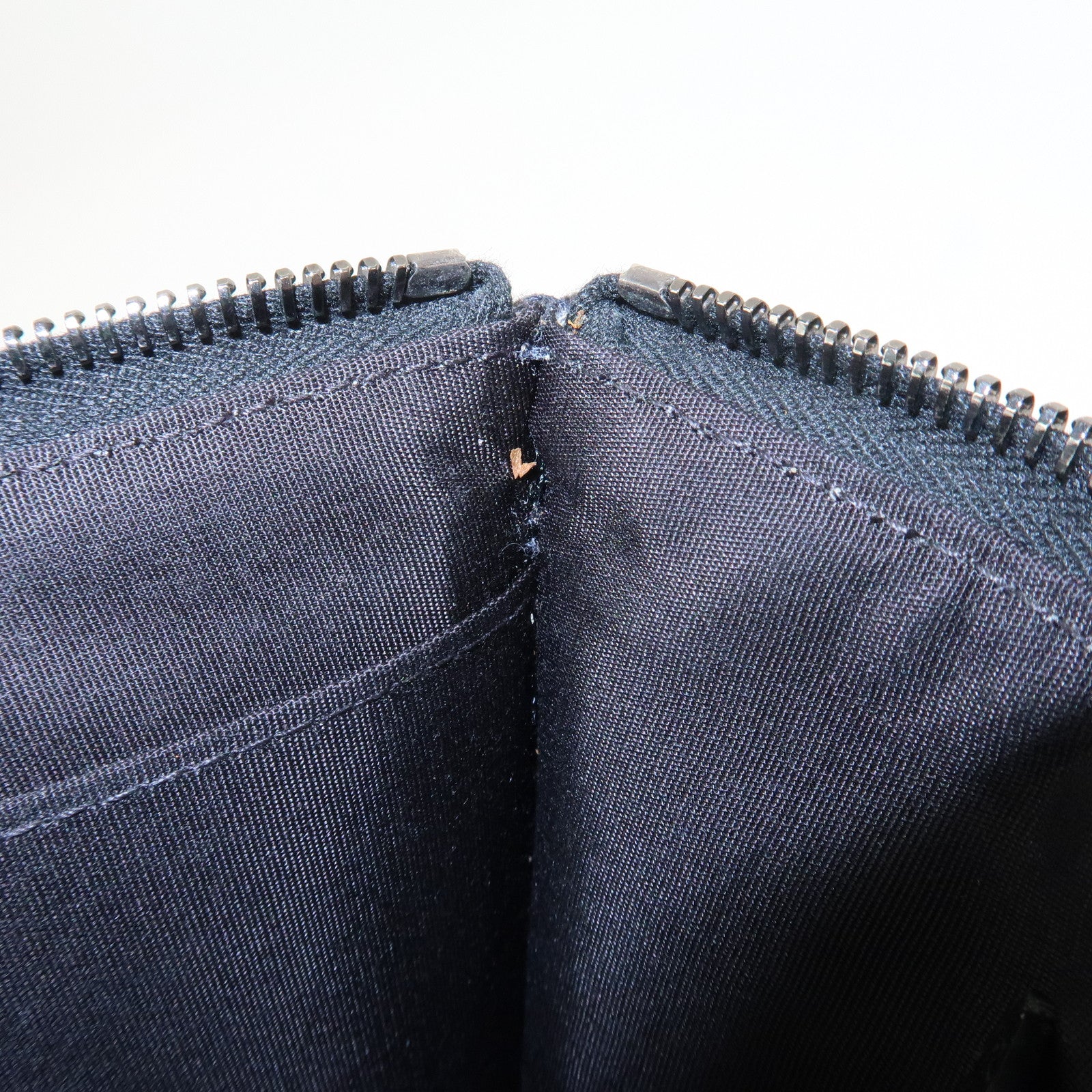 Christian Dior Oblique Canvas Clutch Bag Pouch Navy