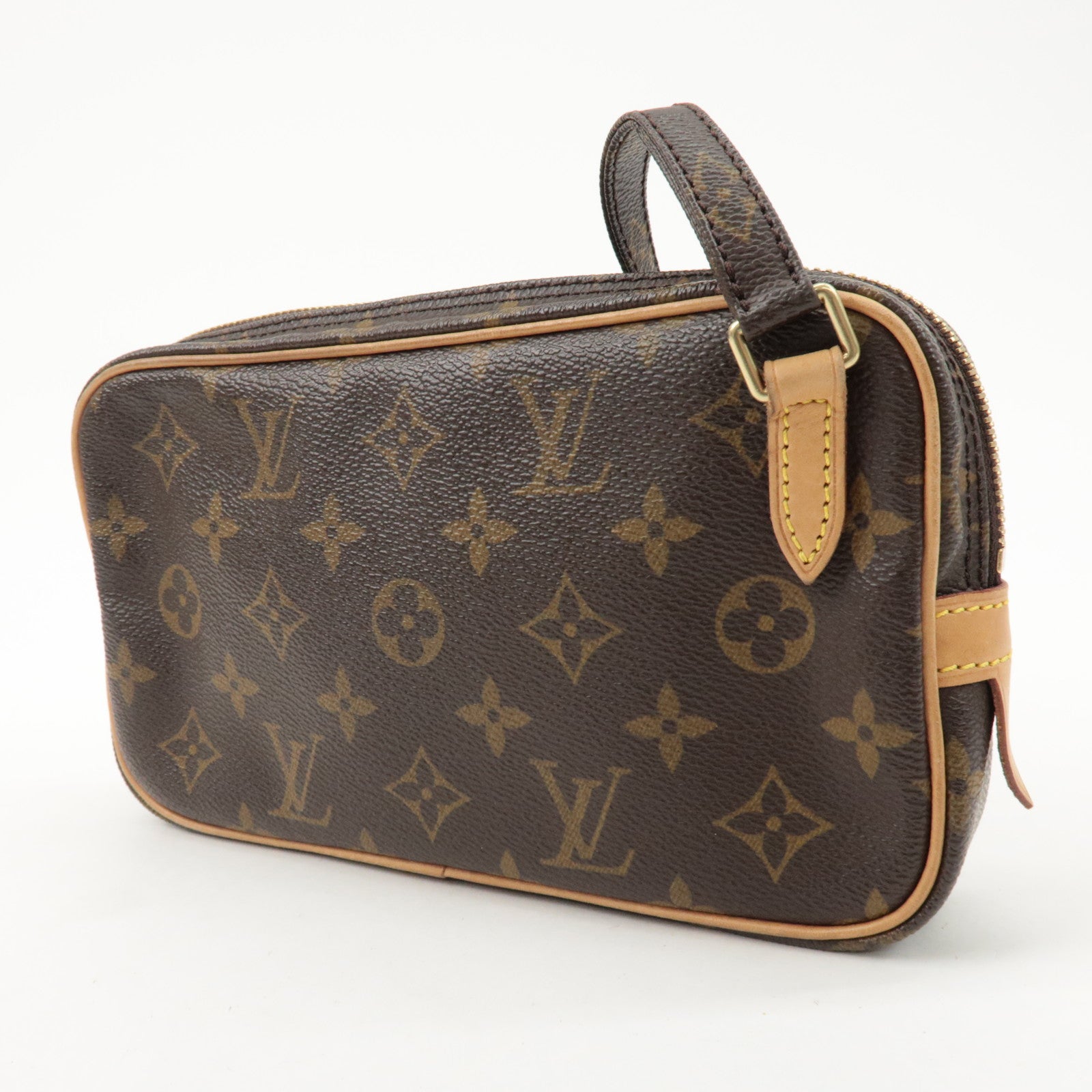 Louis Vuitton Monogram Pochette Marly Bandouliere Bag Brown M51828 Used