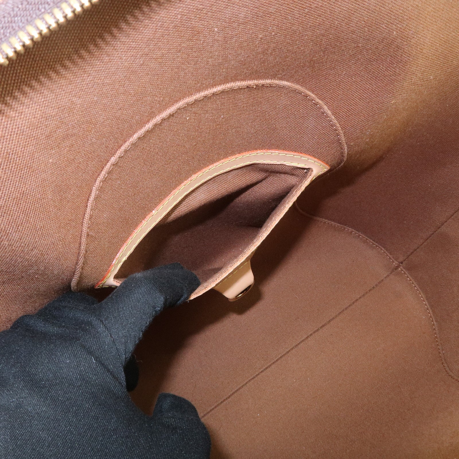 Louis Vuitton Monogram Ellipse MM Hand Bag Brown M51126
