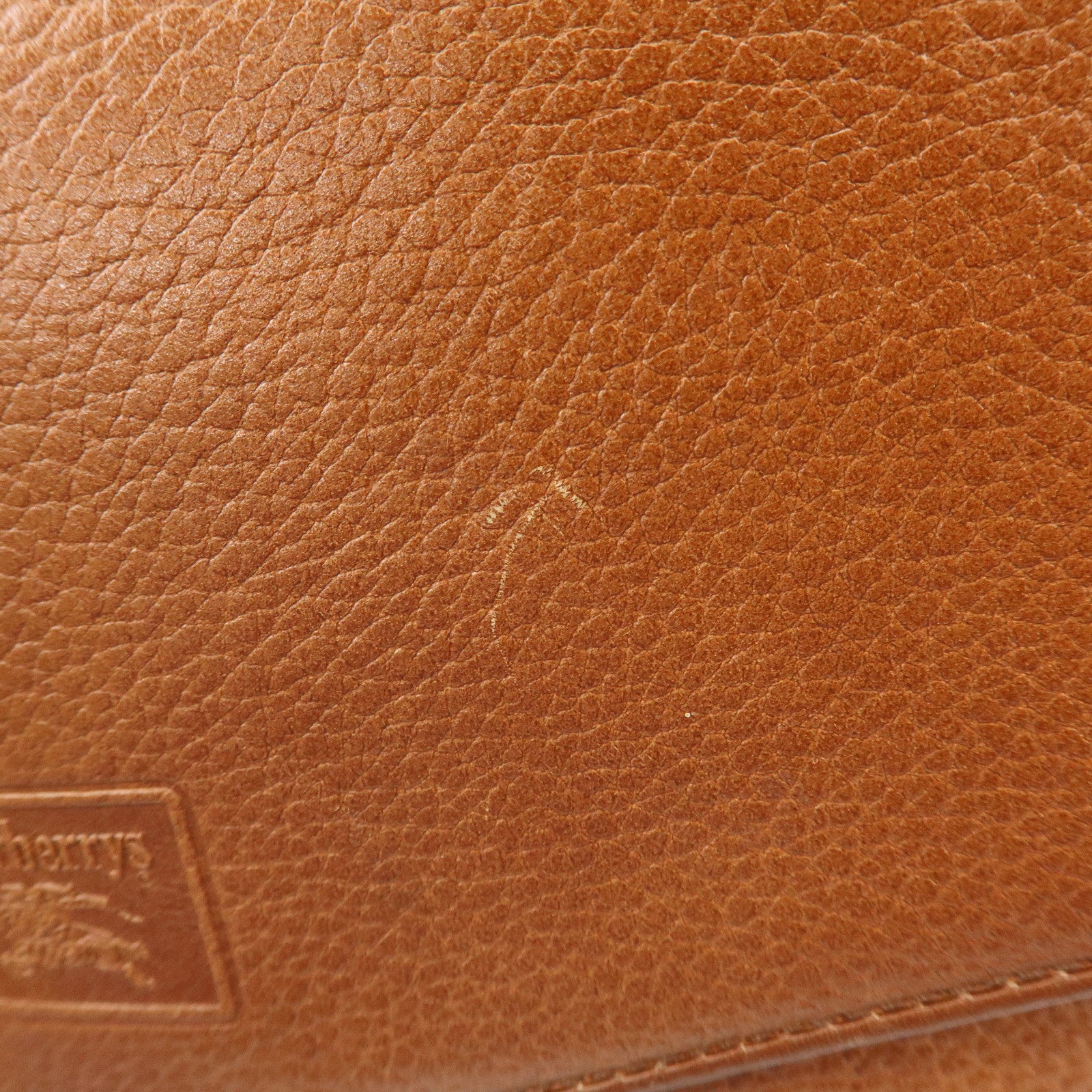 BURBERRY Logo Leather Shoulder Bag Crossbody Bag Brown