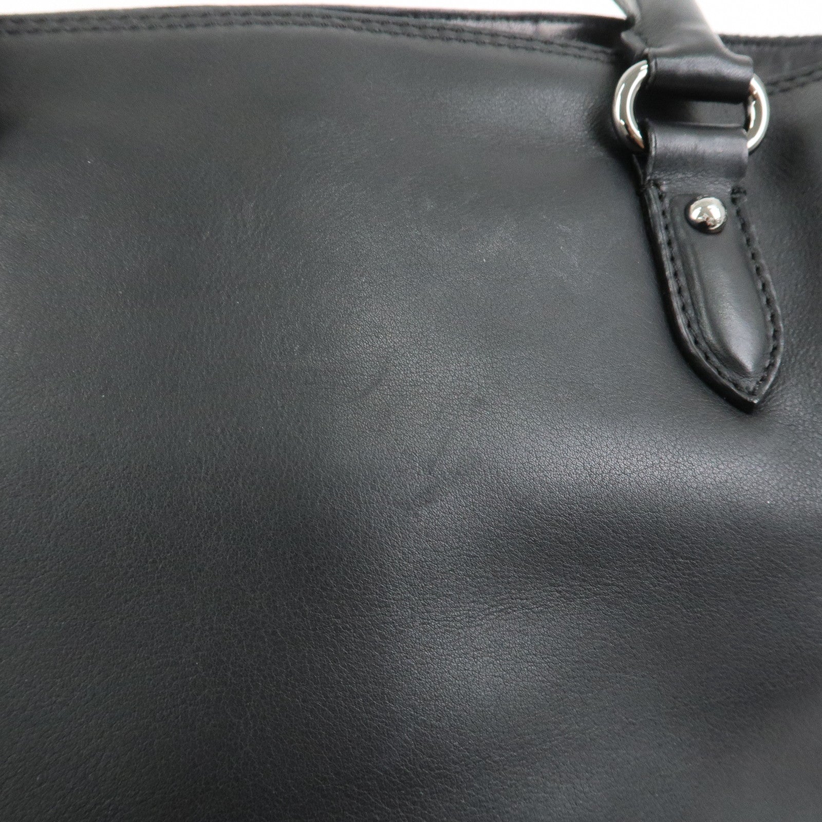 LOEWE Anagram Calf Leather Hand Bag Black