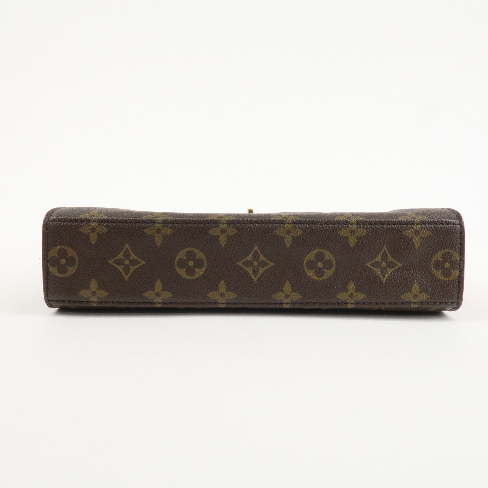 Louis Vuitton Monogram Canvas Malesherbes Hand Bag Brown M51379 Used
