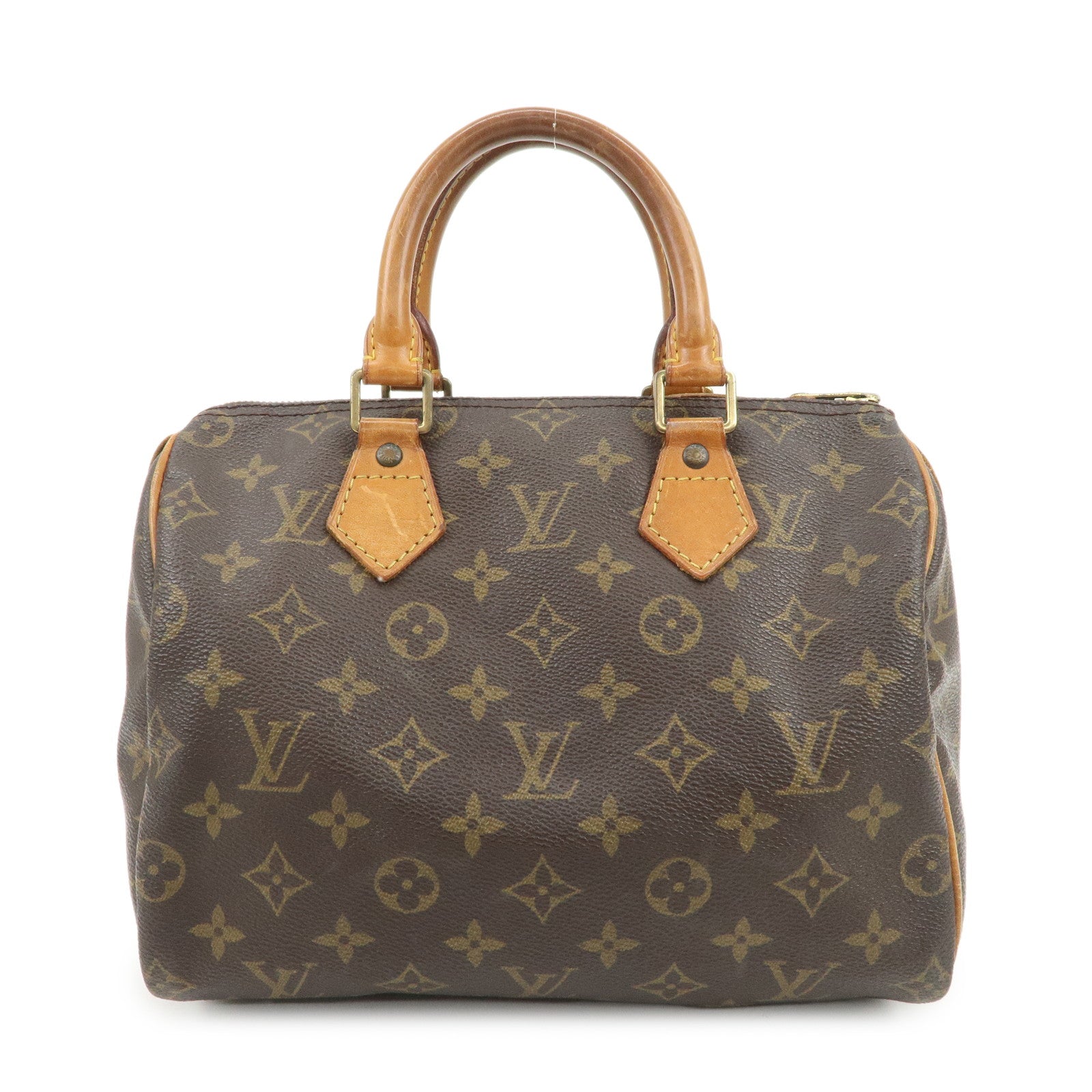 Louis Vuitton Monogram Speedy 25 Boston Bag Hand Bag Brown M41528