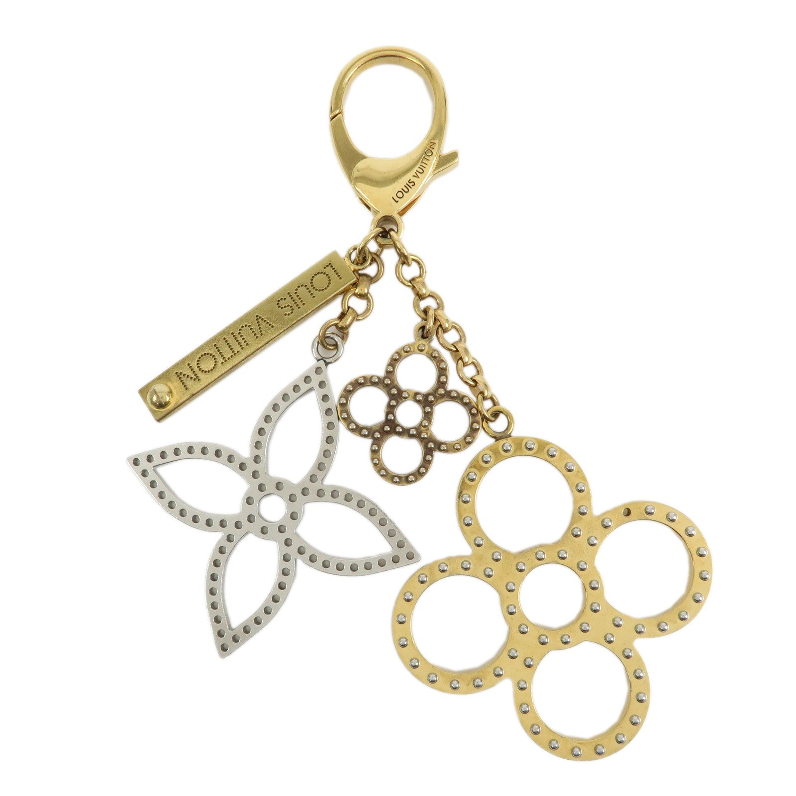 Louis Vuitton Bijoux Sac Tapage Metal Bag Charm Gold Silver M65090