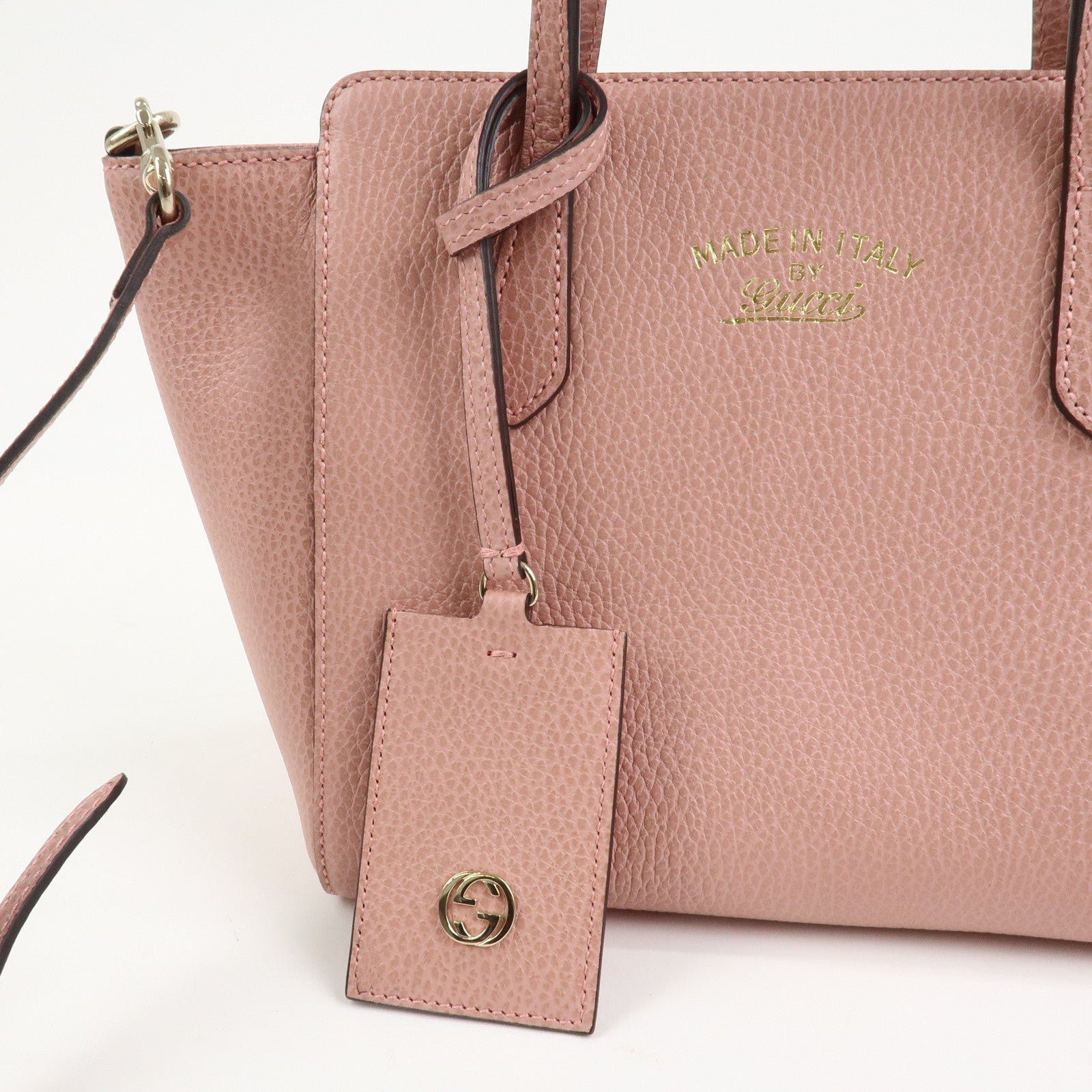 GUCCI Swing Mini GG Marmont 2Way Hand Bag Shoulder Bag Pink 368827