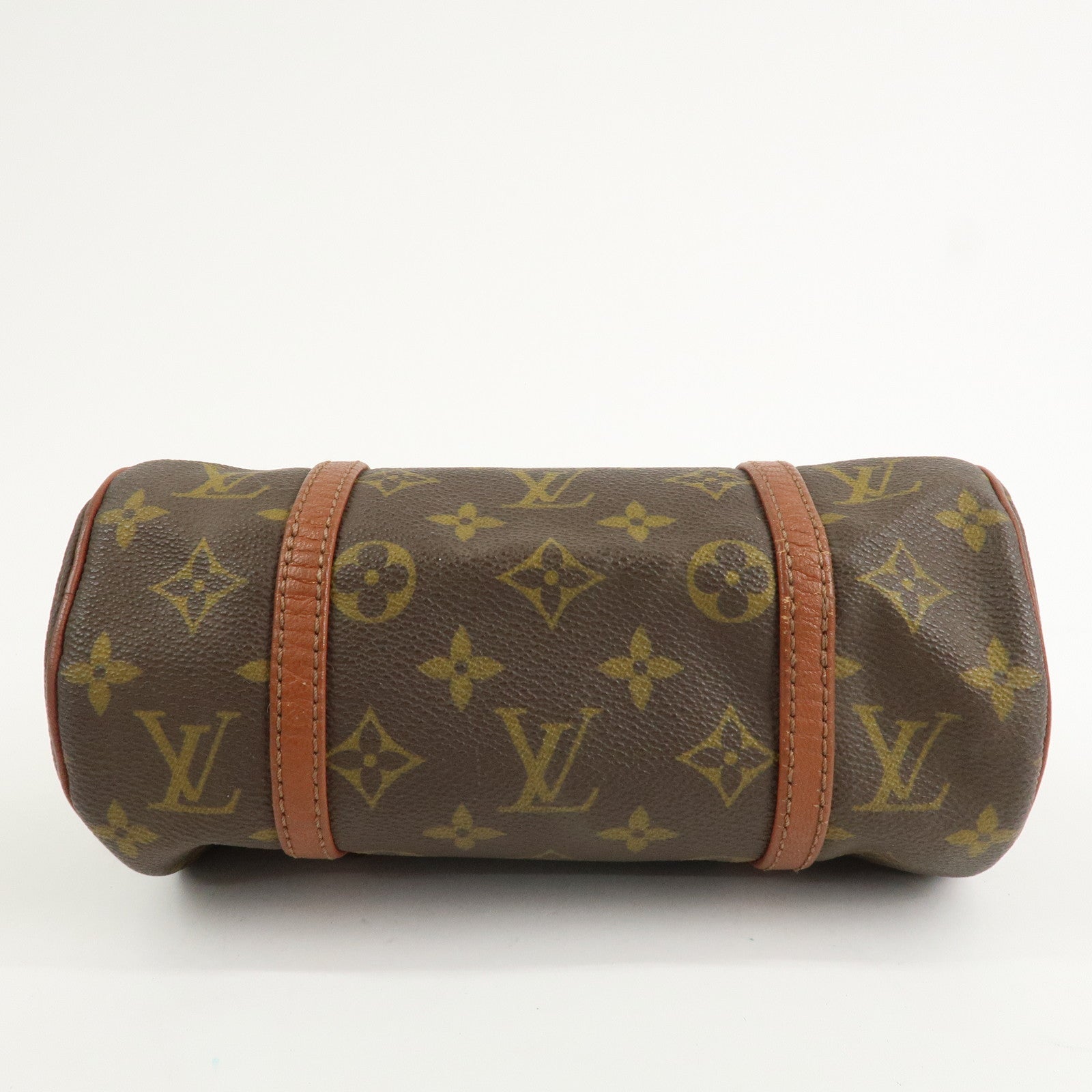 Louis Vuitton Monogram Papillon 26 Hand Bag Old Style Brown M51366