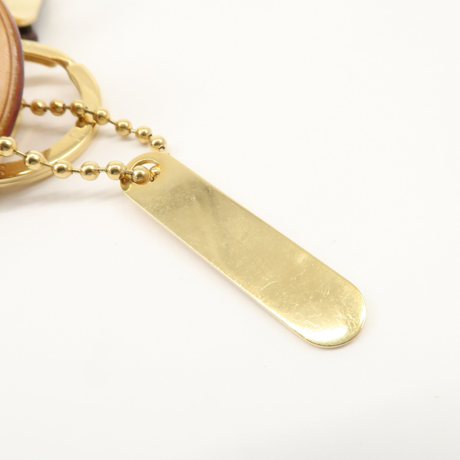 Louis Vuitton Bijoux Sac Monogram Flage Metal Resin Bag Charm Gold Rouge M65635 Used