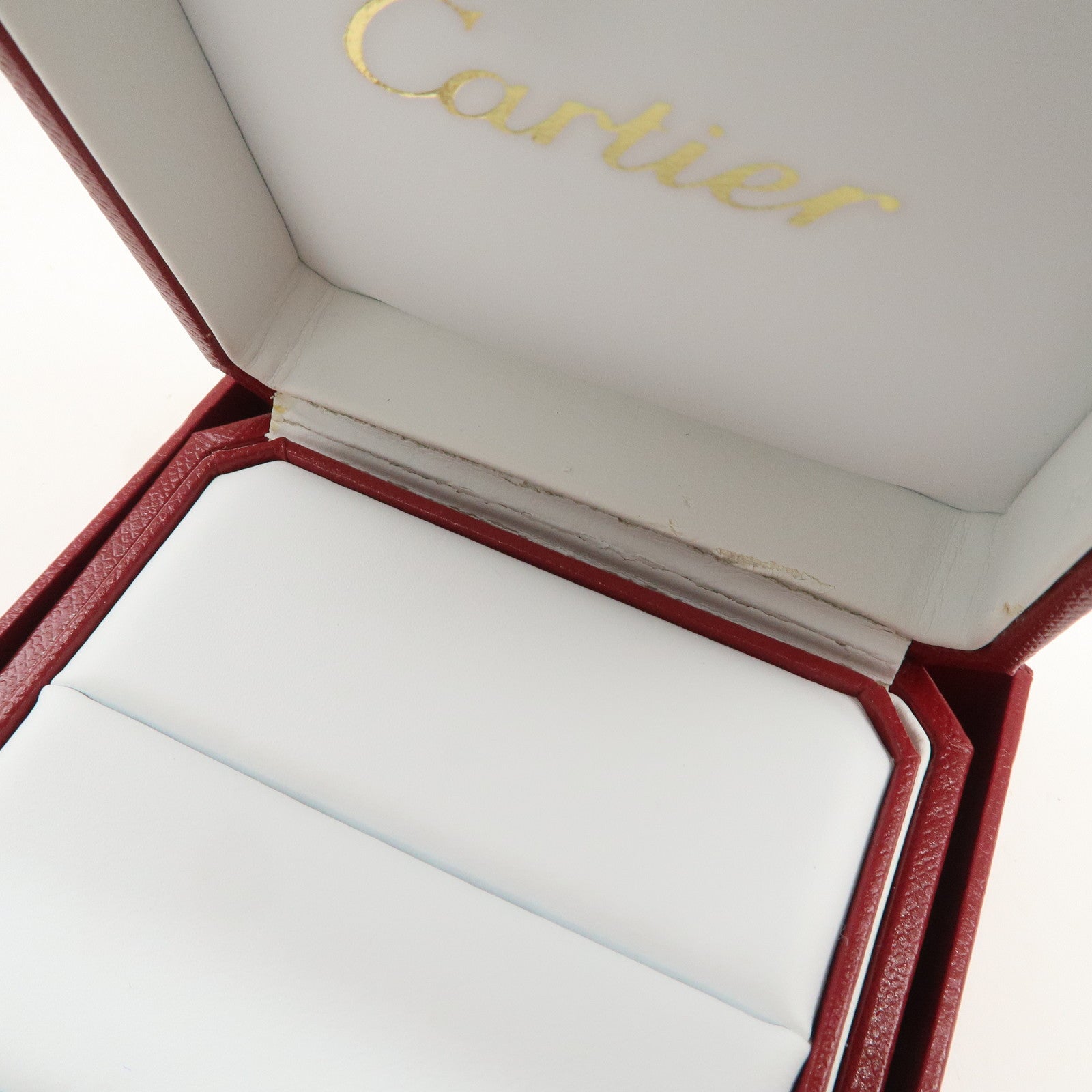 Cartier Set of 3 Jewelry Boxes Pair Ring Boxes Red Gold