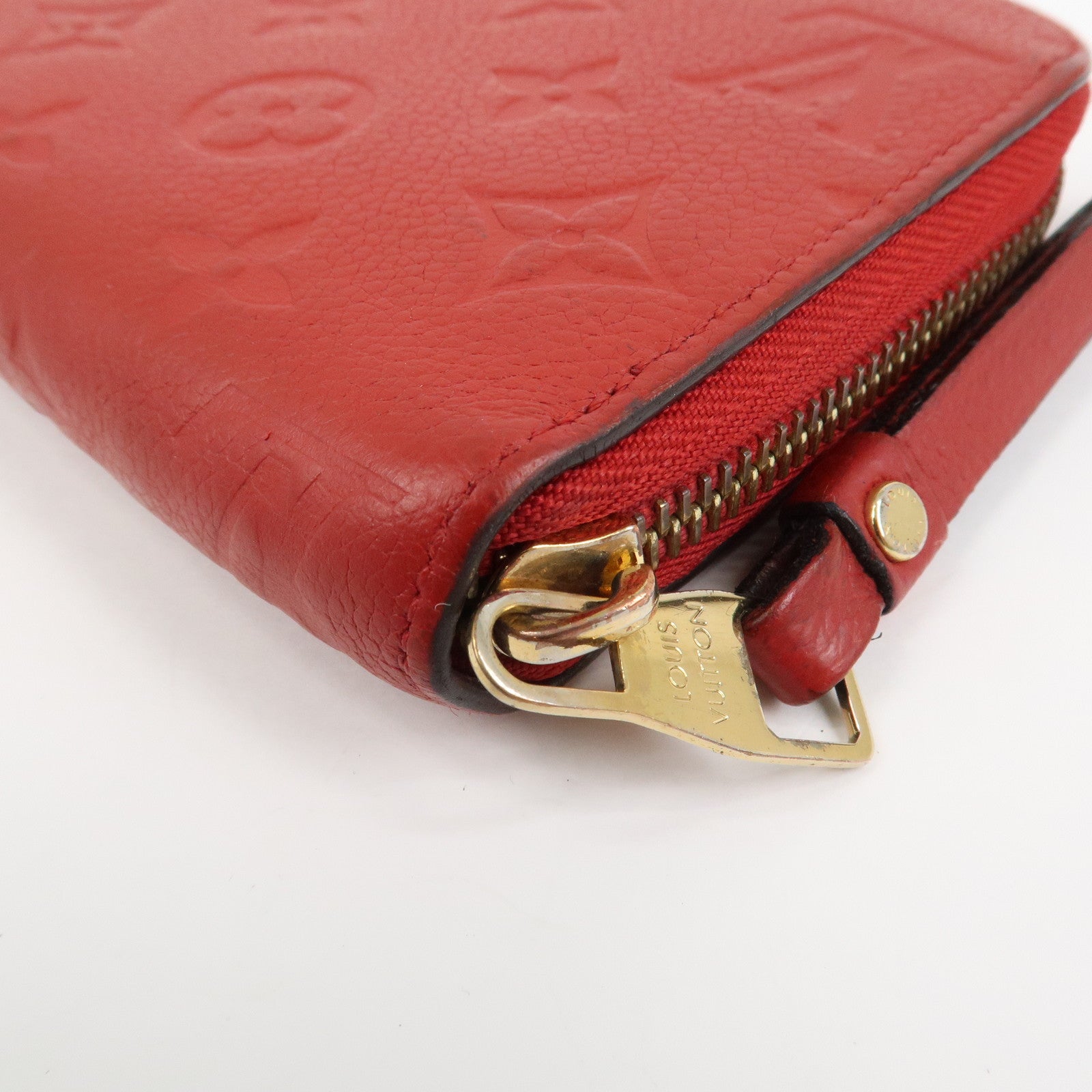 Louis Vuitton Monogram Empreinte Leather Round Zippy Wallet M68571