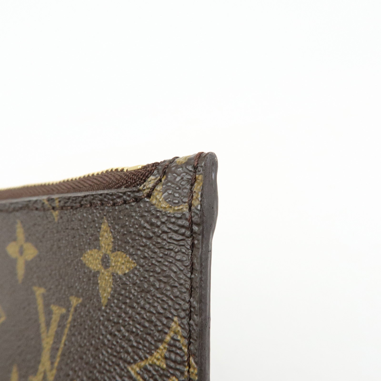 Louis Vuitton Monogram Pouch for Neverfull MM Tote Bag Brown