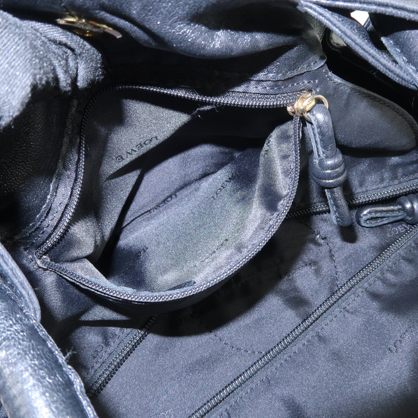 LOEWE Anagram Nappa Aire Leather Hand Bag Shoulder Bag Black