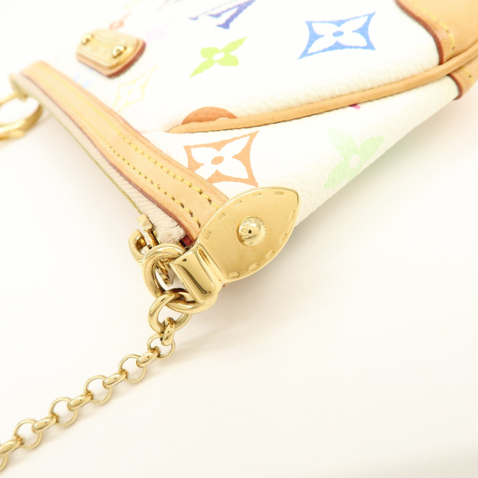 Louis Vuitton Monogram Multicolor Pochette Milla MM Blanc M60096