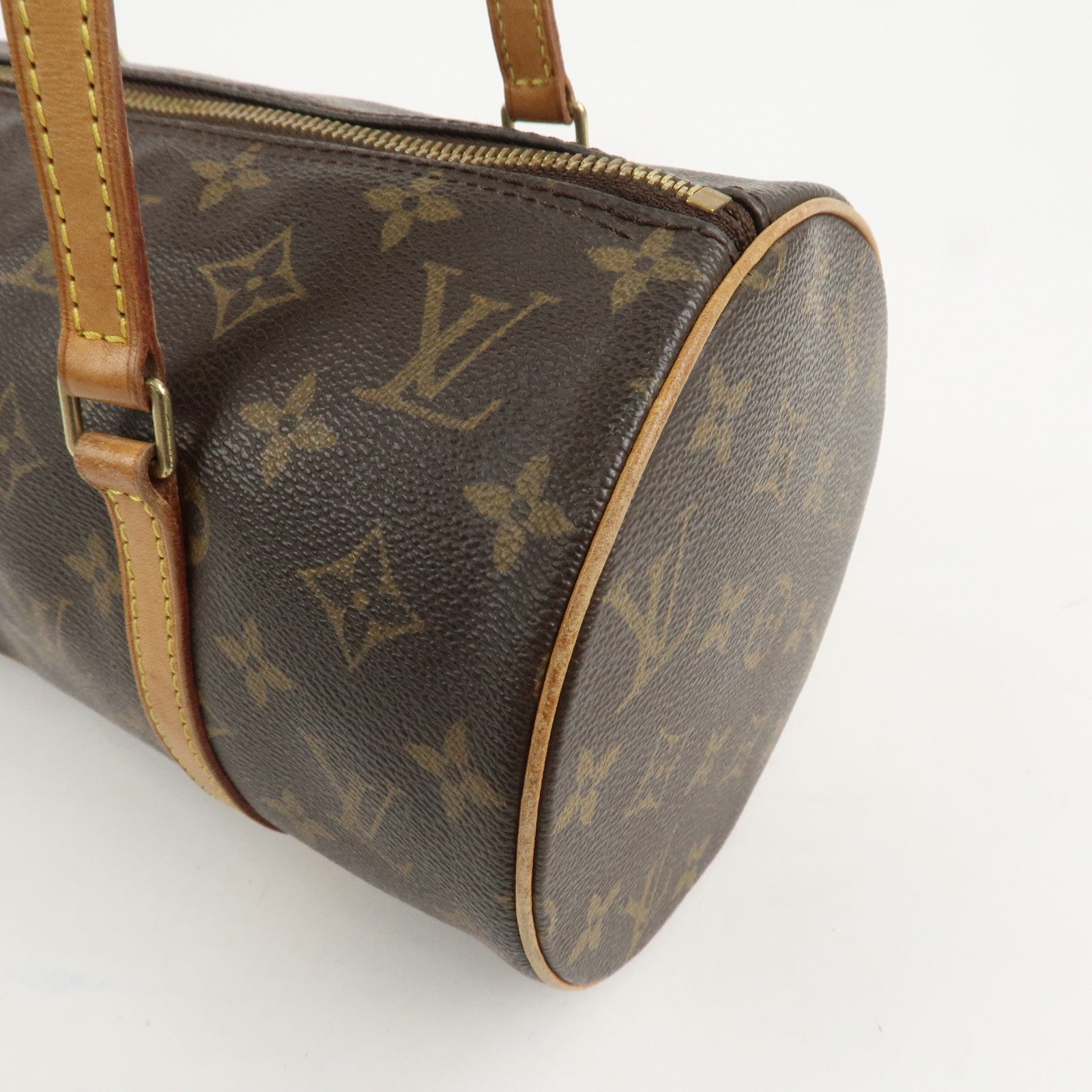 Louis Vuitton Monogram Papillon 30 Hand Bag New Style Brown M51385