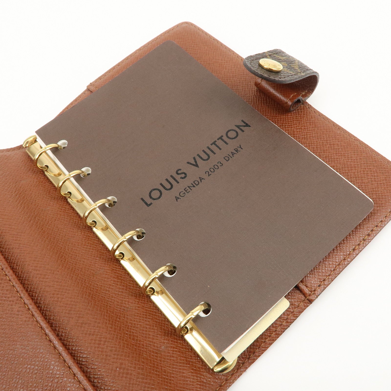 Louis Vuitton Monogram Agenda PM Planner Cover Brown R20005