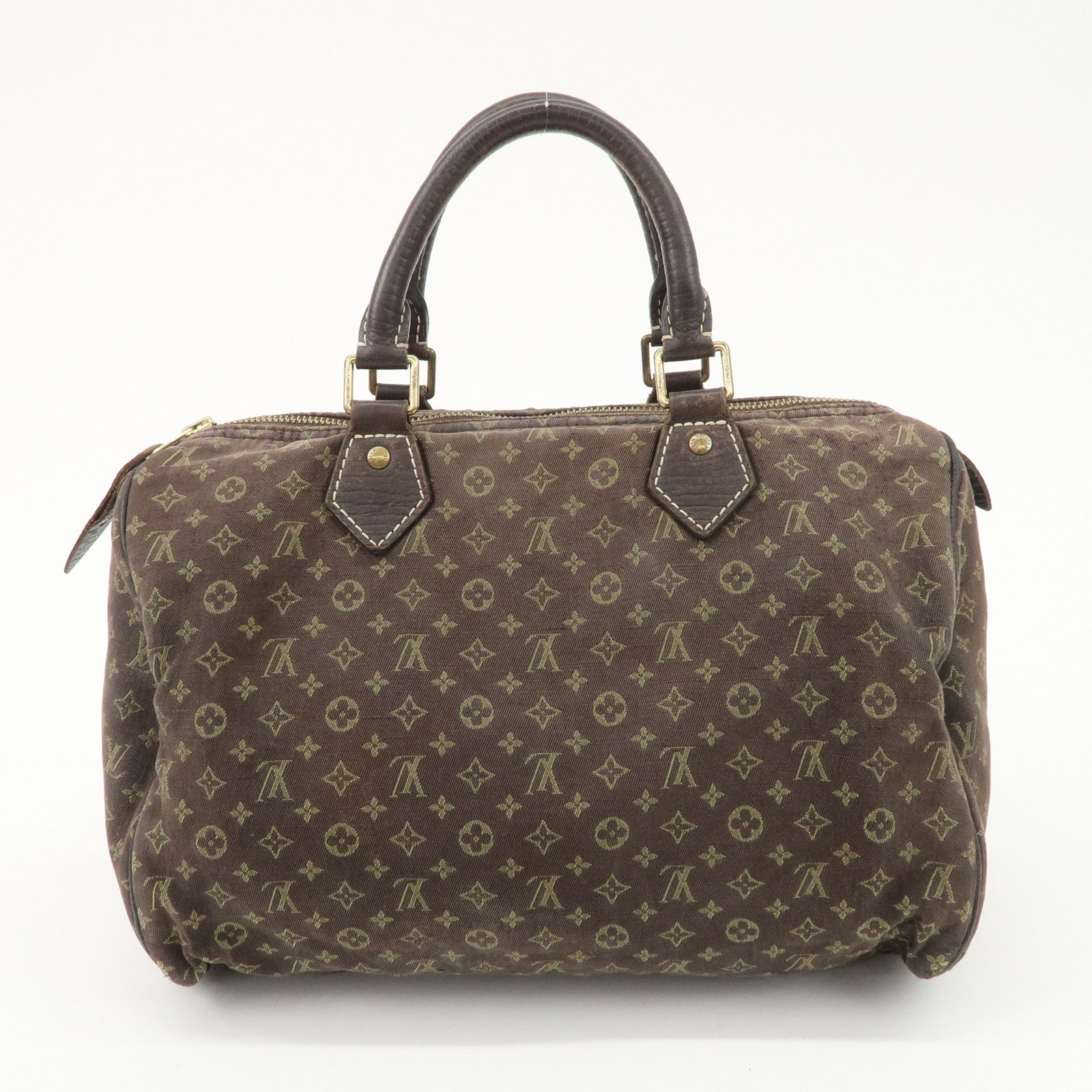 Louis Vuitton Monogram Mini Lin Speedy 30 Boston Bag Ebene M95224 Used Used