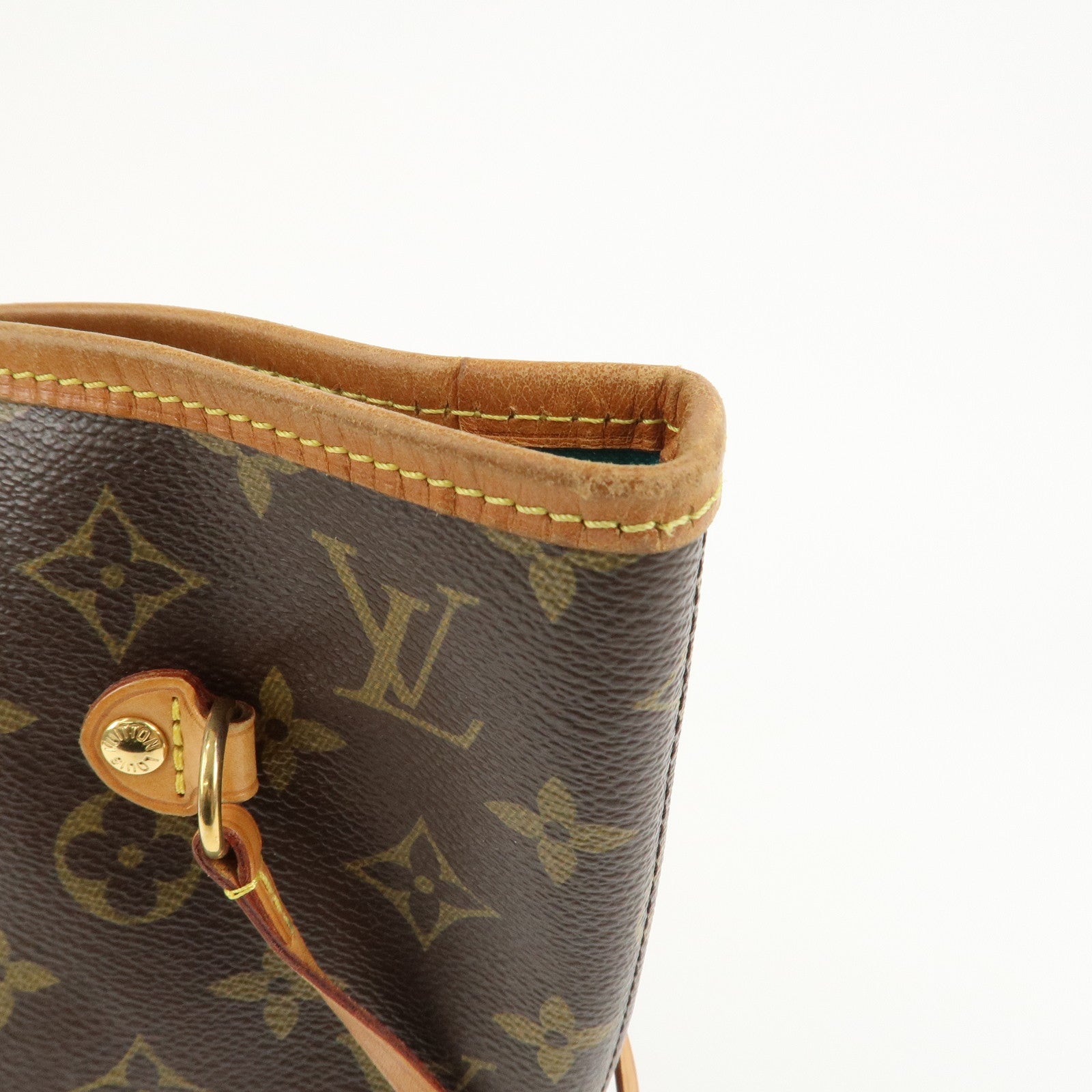 Louis Vuitton Monogram V Neverfull MM Tote Bag Turquoise M41601