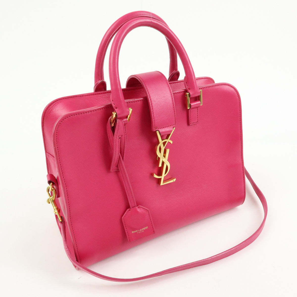 SAINT LAURENT PARIS Cassandra Leather 2Way Hand Shoulder Bag 372087